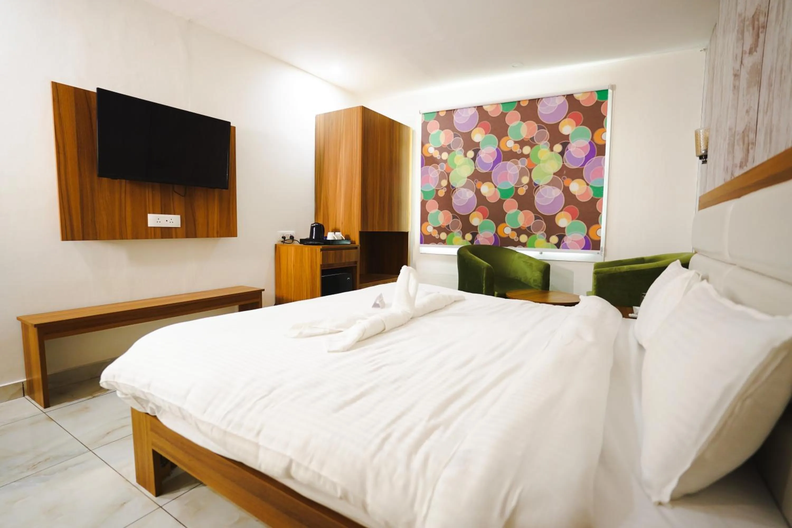 Bed in Hotel Northwind Mohali