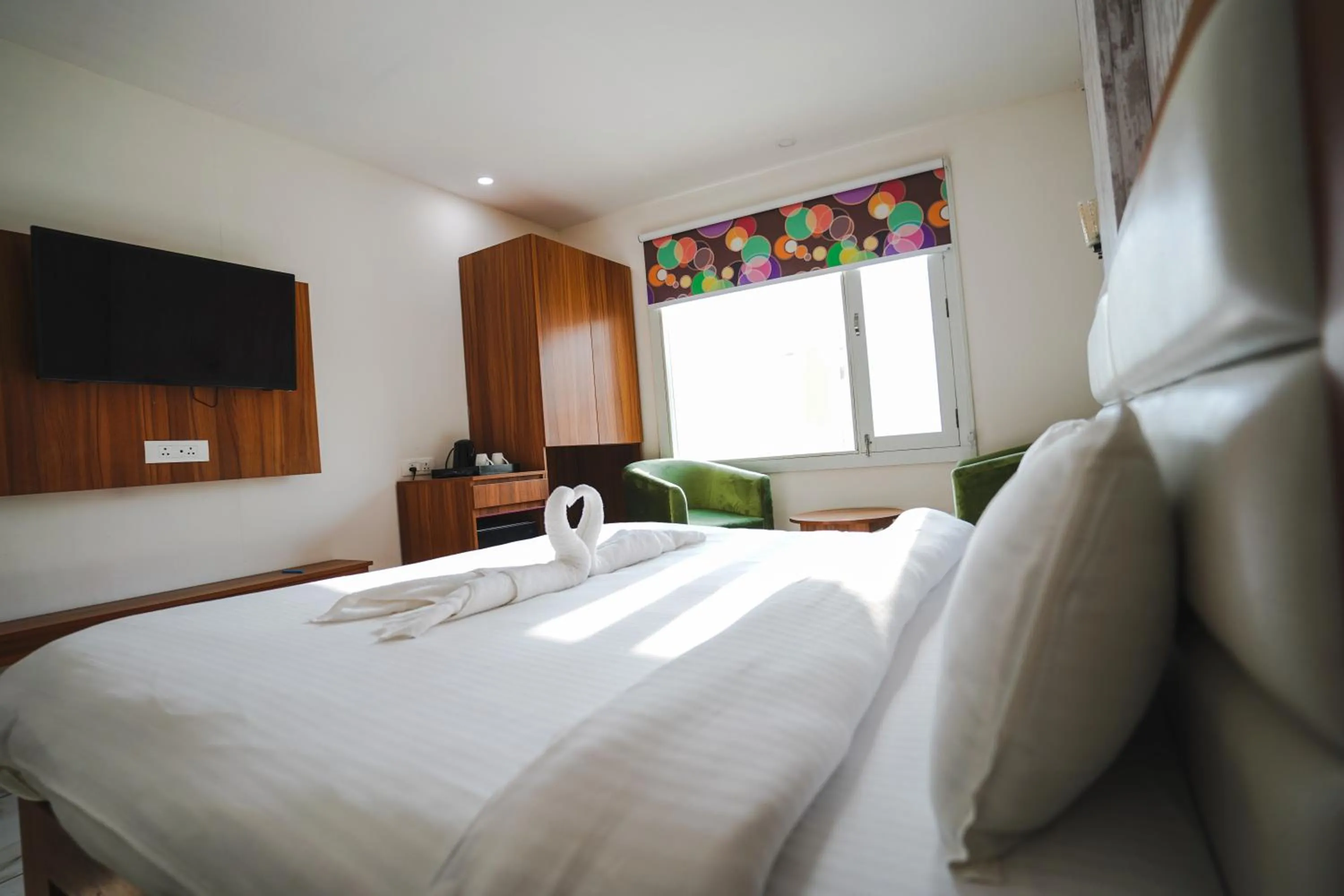 Bed in Hotel Northwind Mohali