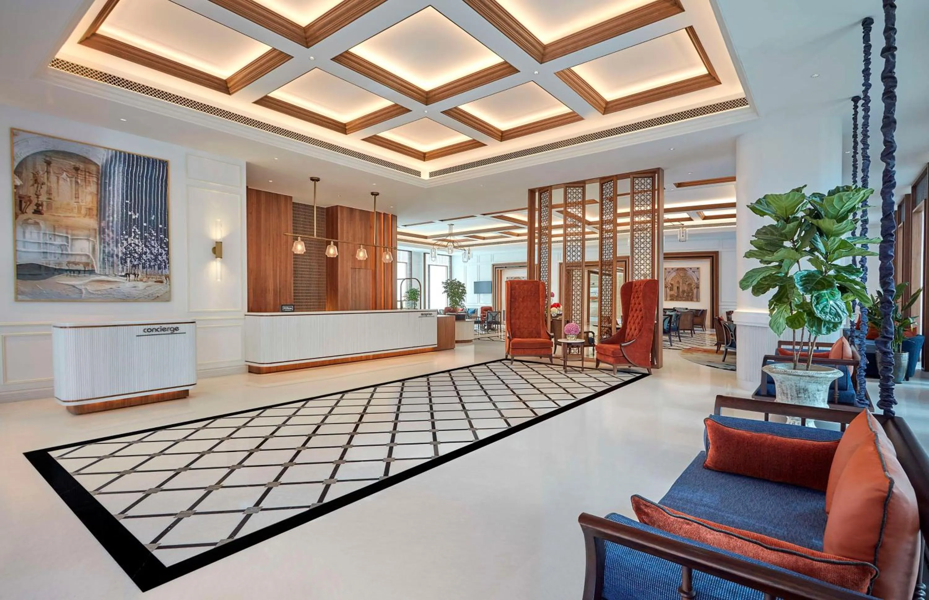 Lobby or reception in Doubletree By Hilton Bengaluru Whitefield