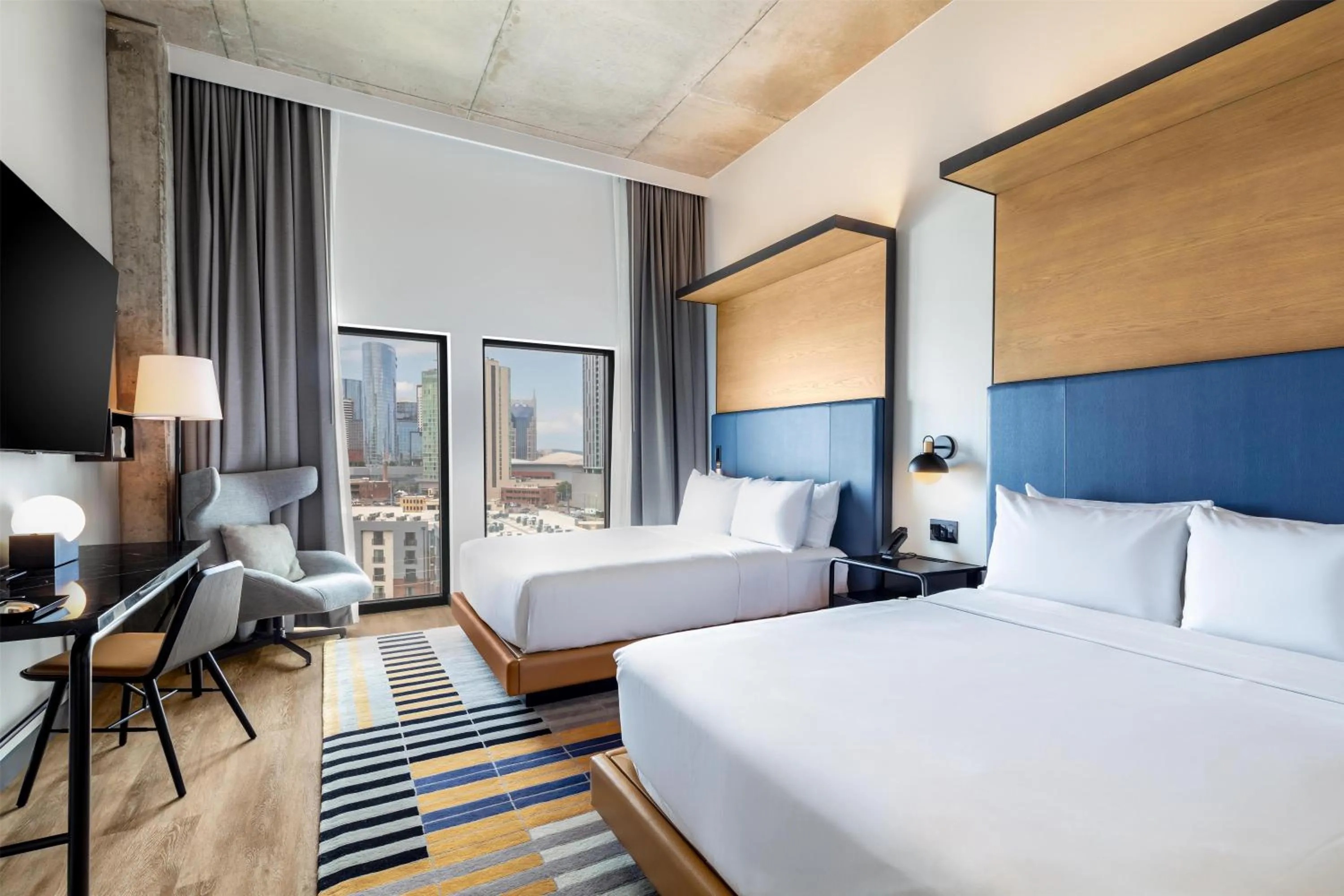 Bed in Canopy By Hilton Nashville Downtown The Gulch