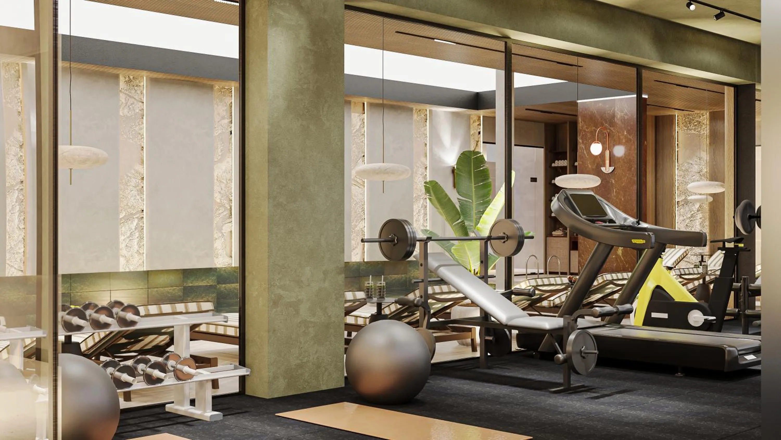 Fitness centre/facilities in Elite World Kuşadası