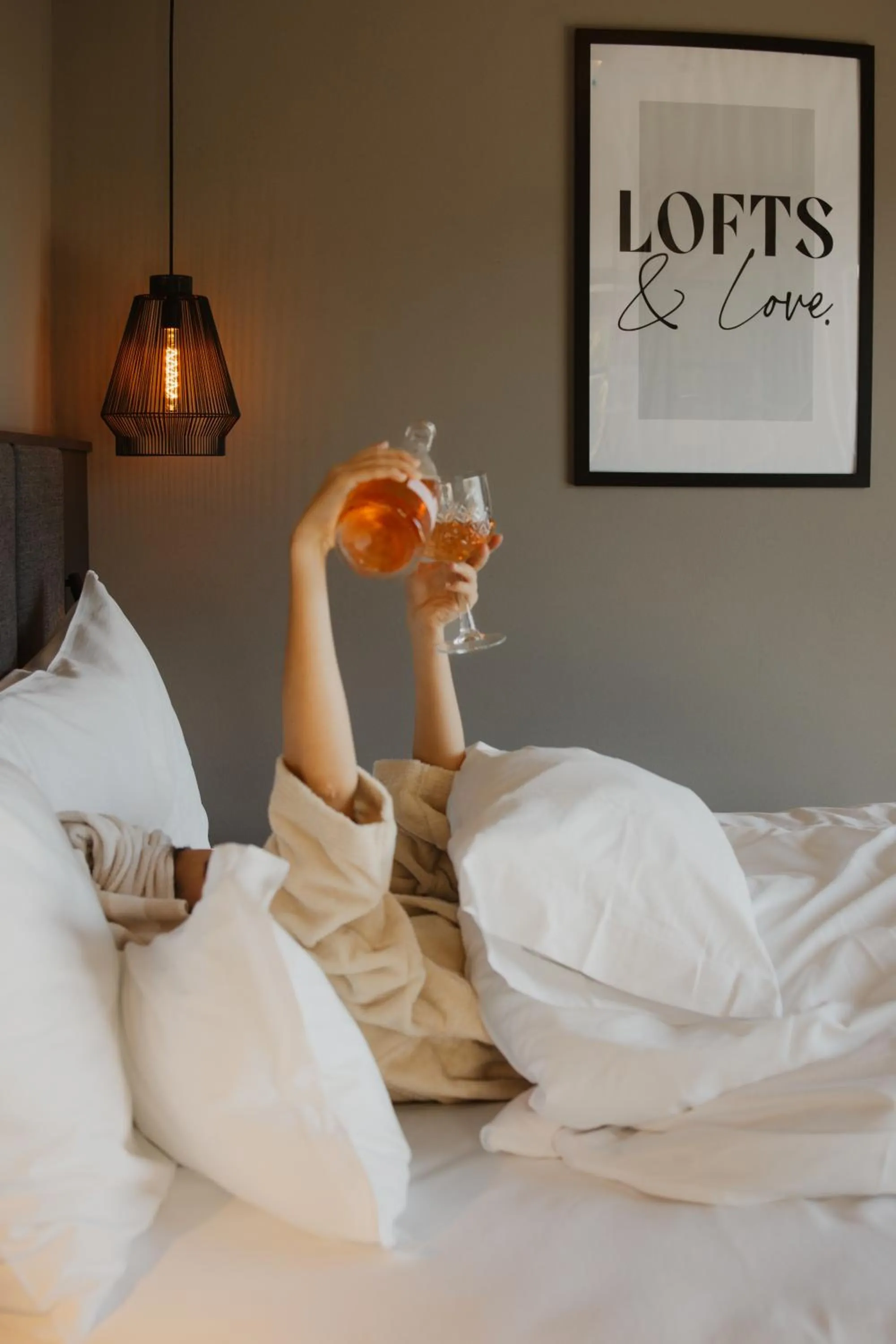 Bedroom, Bed in Belia Lofts - ADULTS ONLY - Apartments