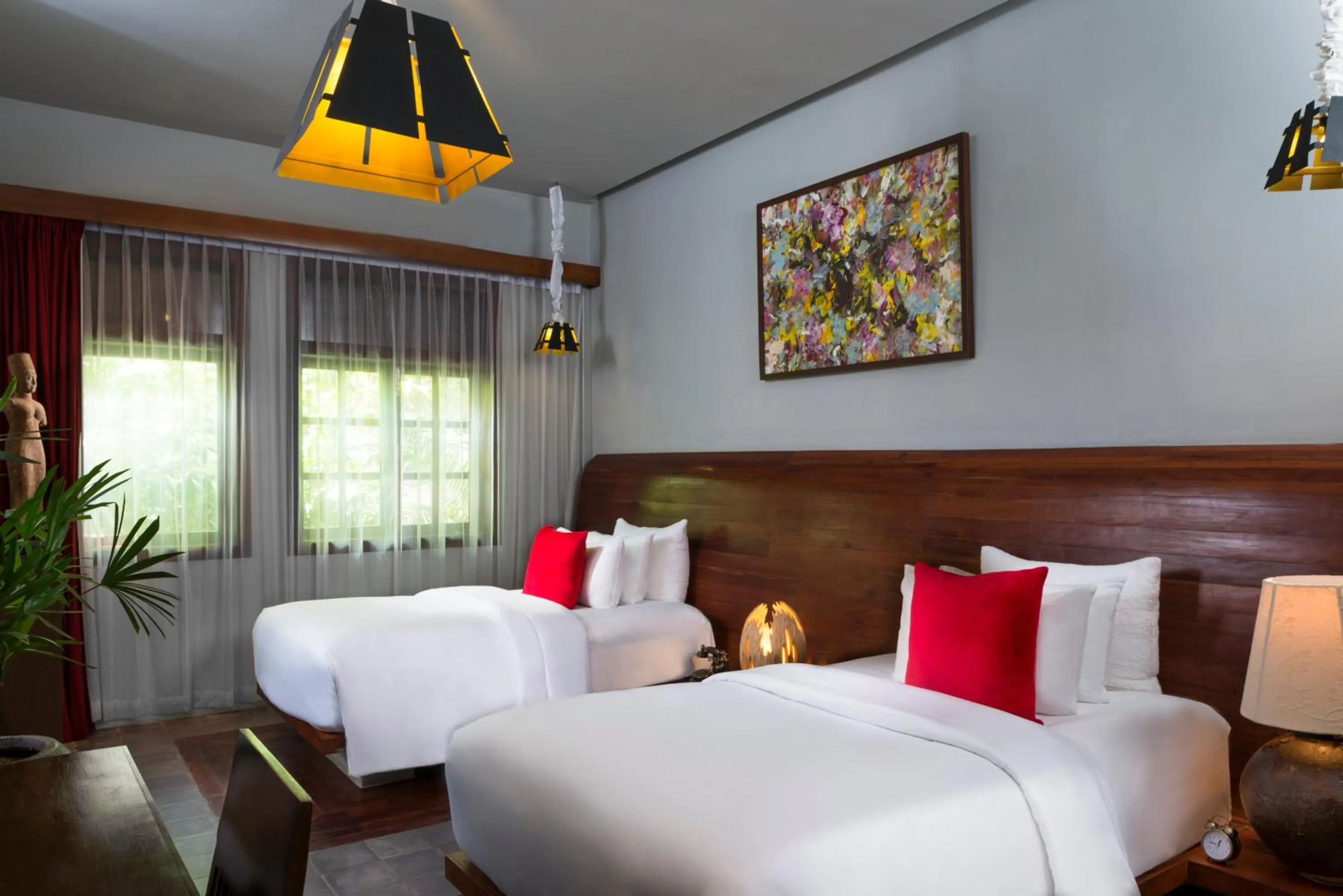 Bed in Sokkhak Boutique Resort & Spa