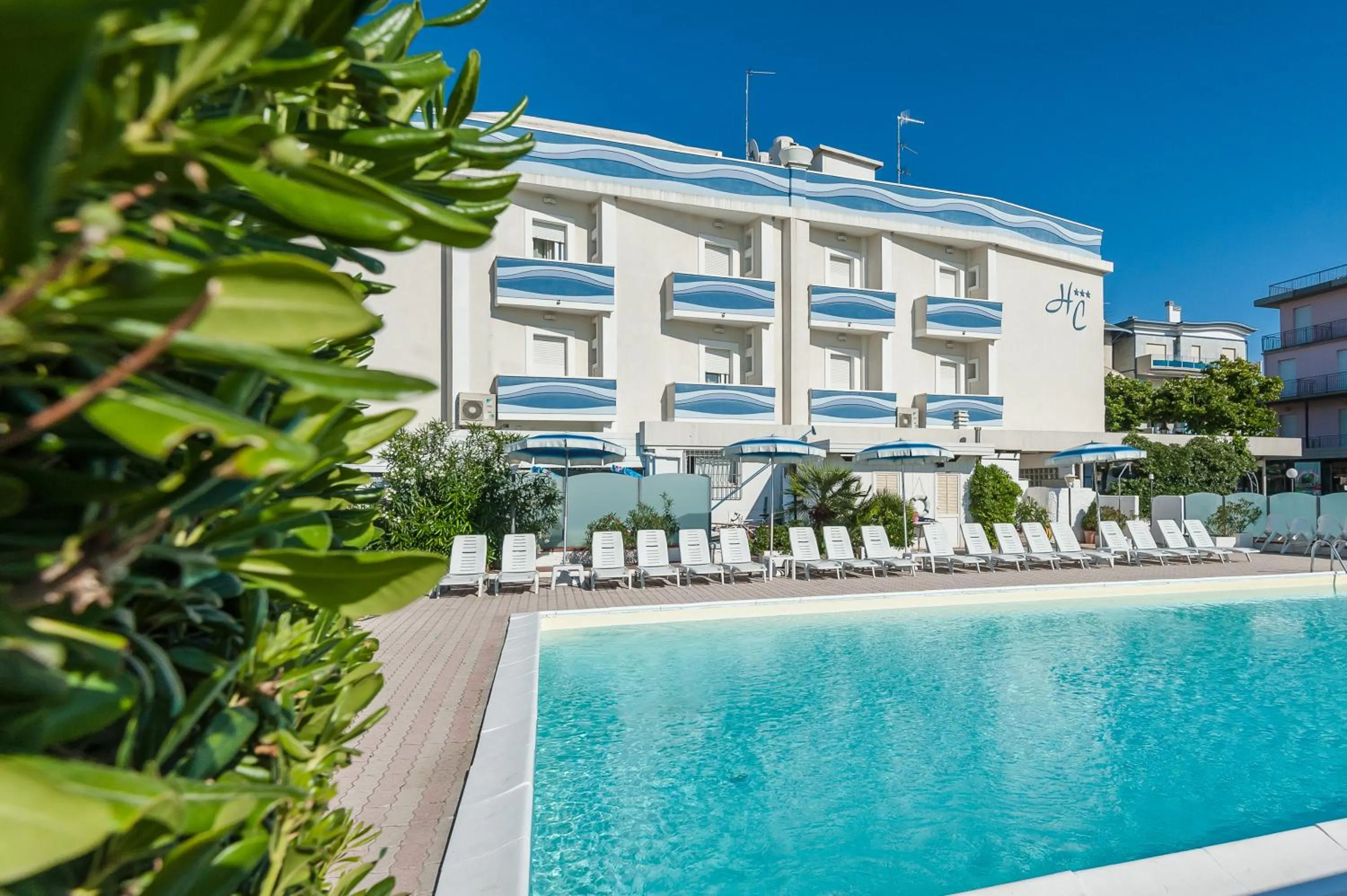 Swimming pool in Hotel Corinna