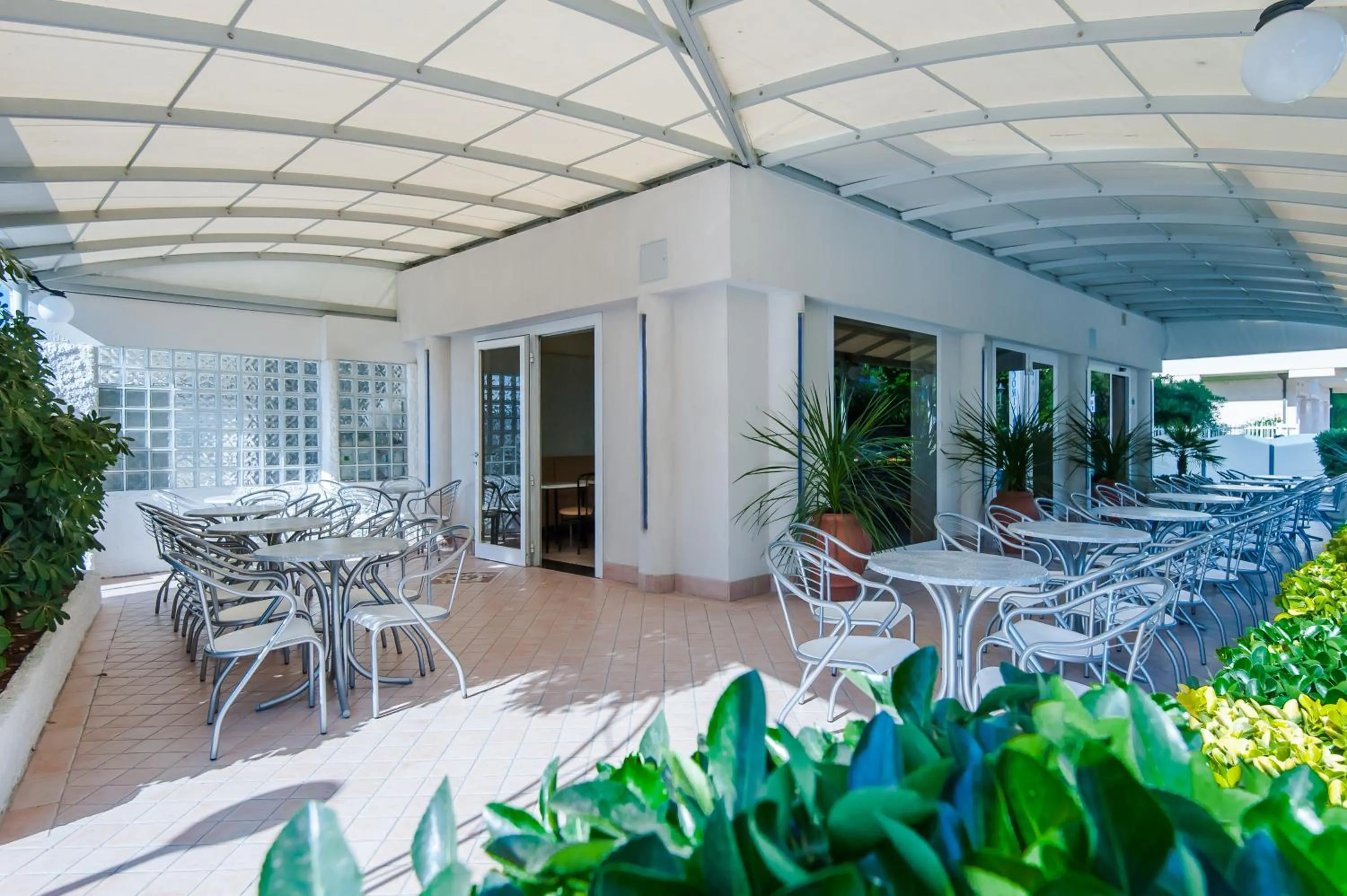 Patio in Hotel Corinna