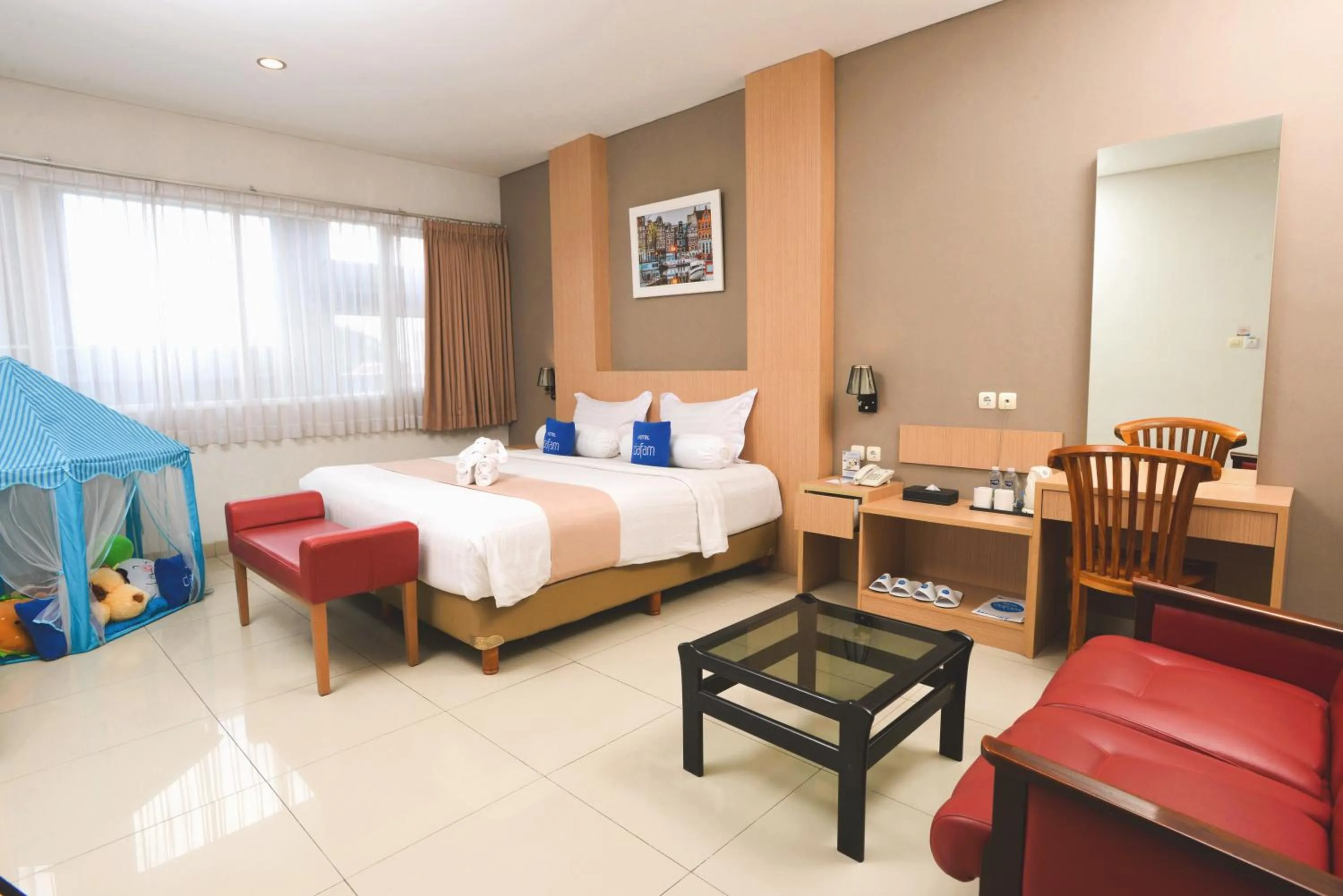 Bed in Hotel Dafam Rio