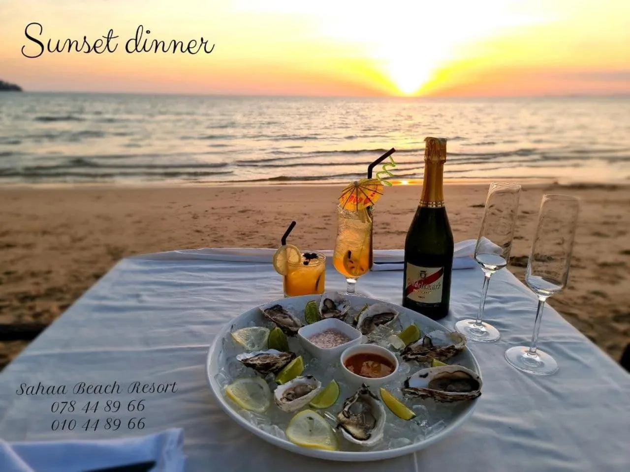 Dinner in Sahaa Beach Resort