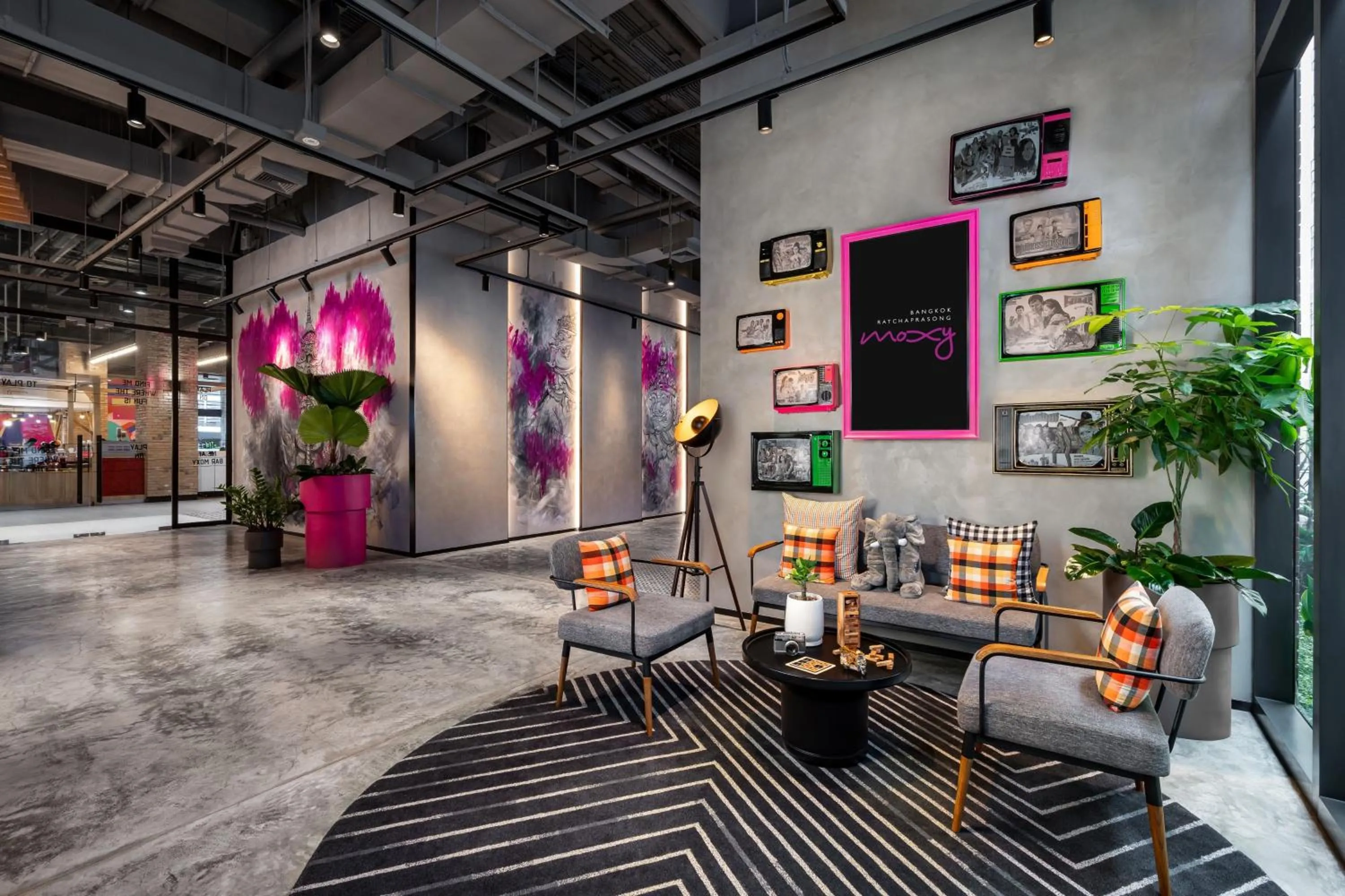 Lobby or reception in Moxy Bangkok Ratchaprasong