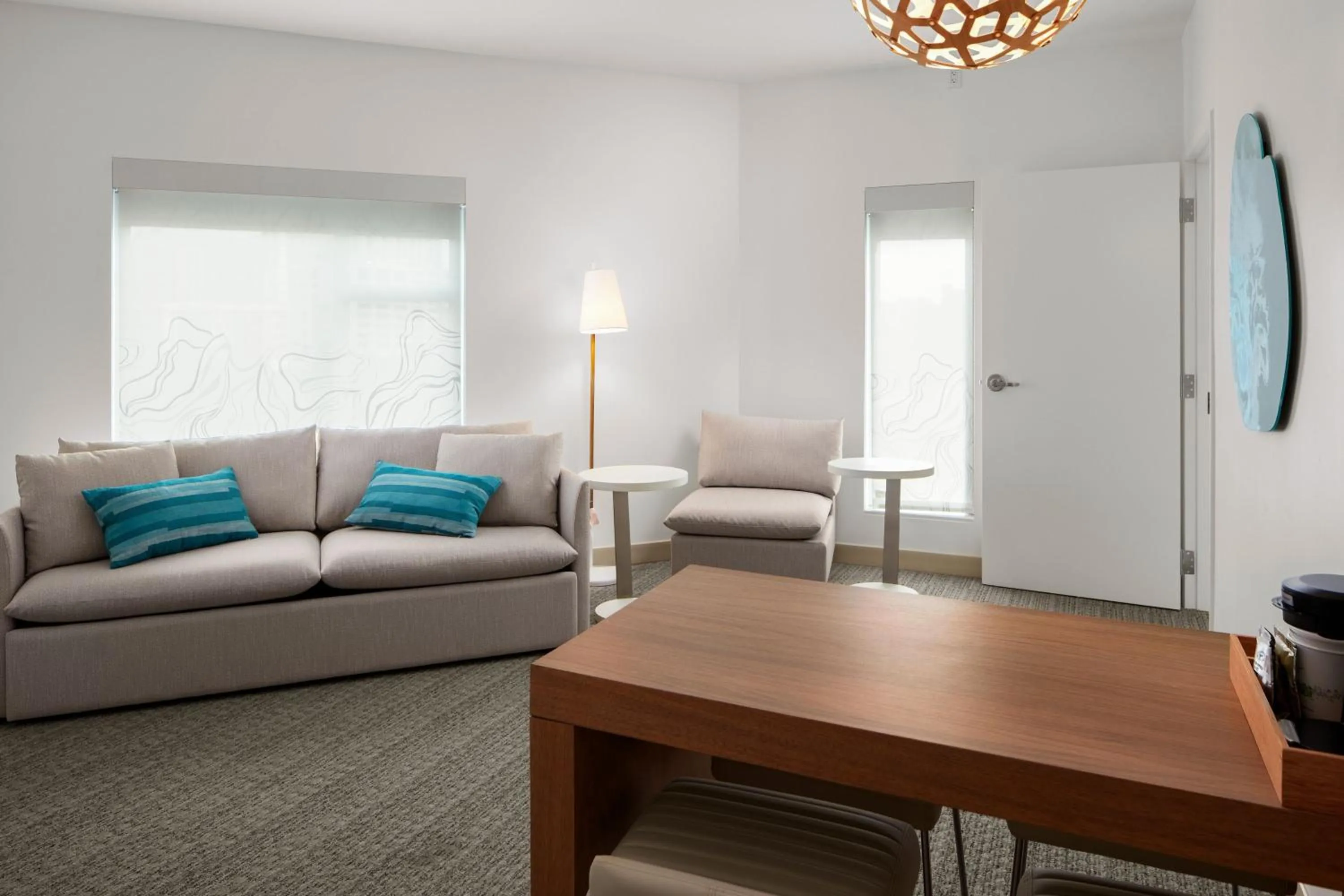 Living room in Element Charlotte Uptown