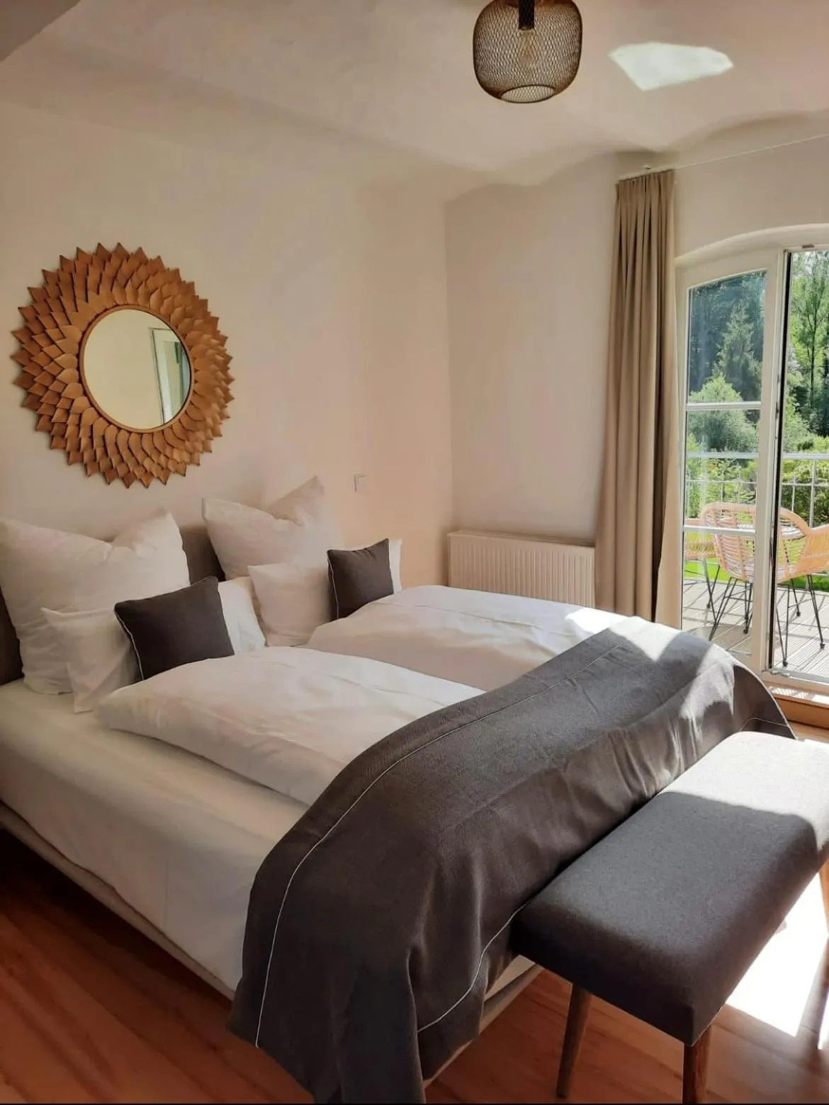 Bed in Hotel Gut Landscheid