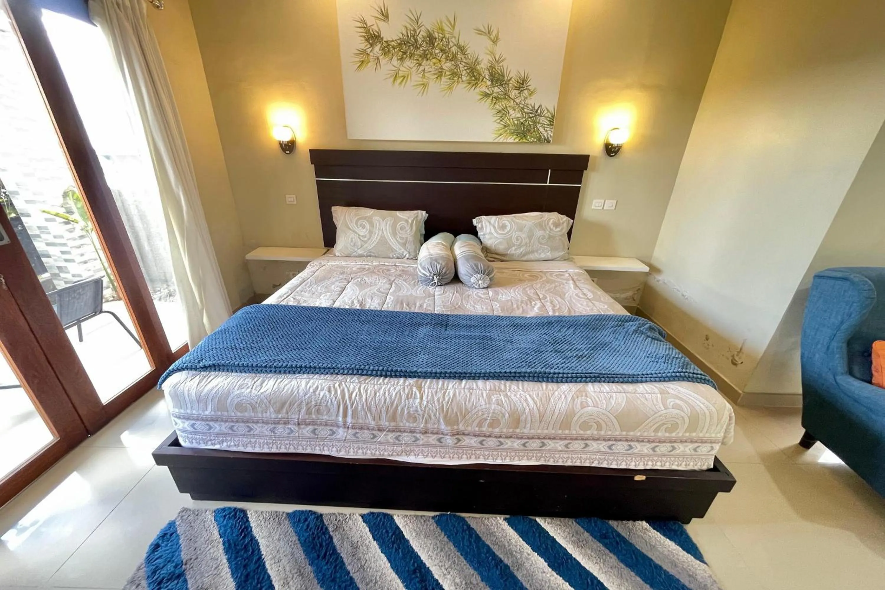 Bed in Double U Camp and Villa