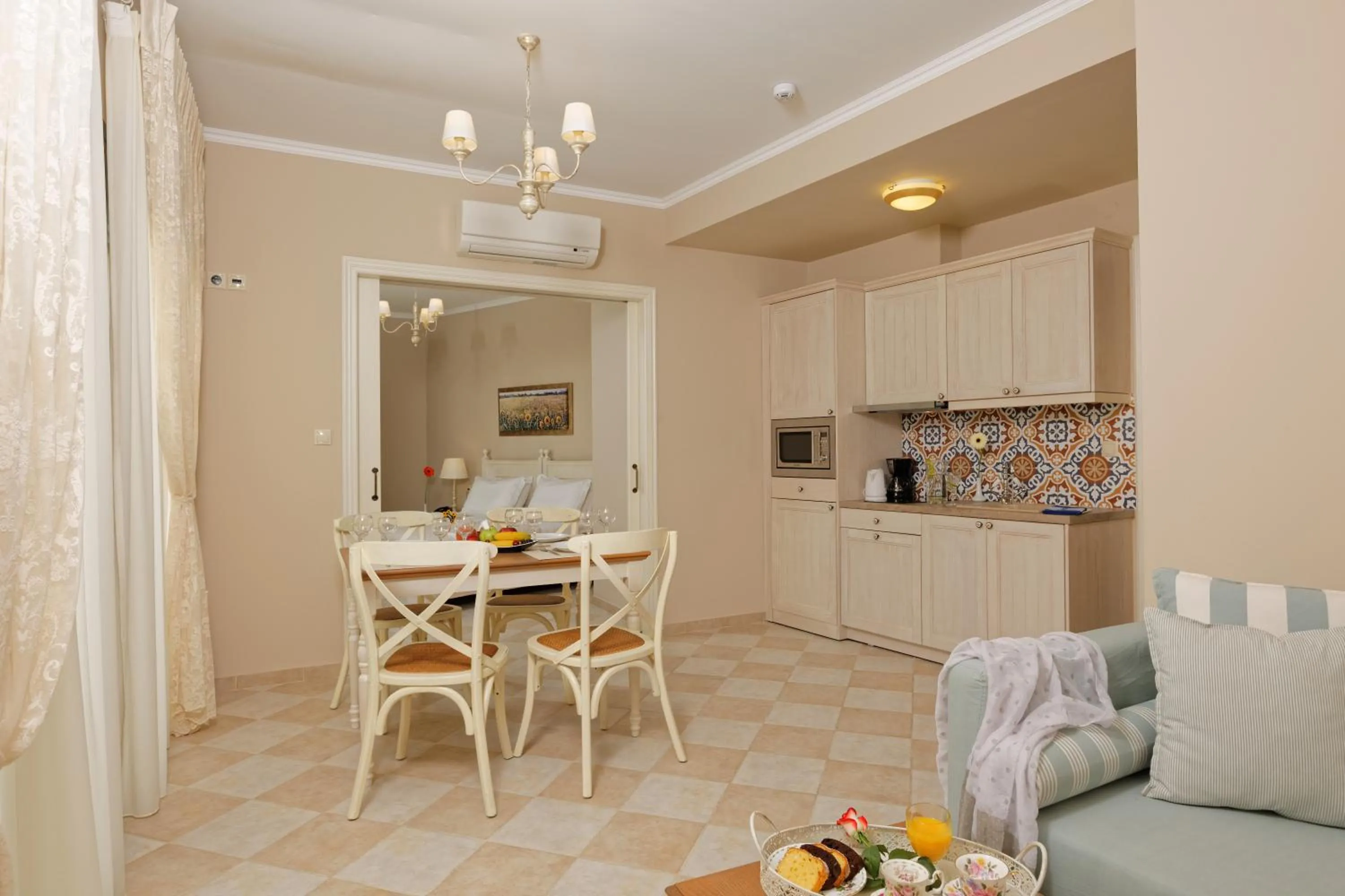 Kitchen or kitchenette in Ionia Suites