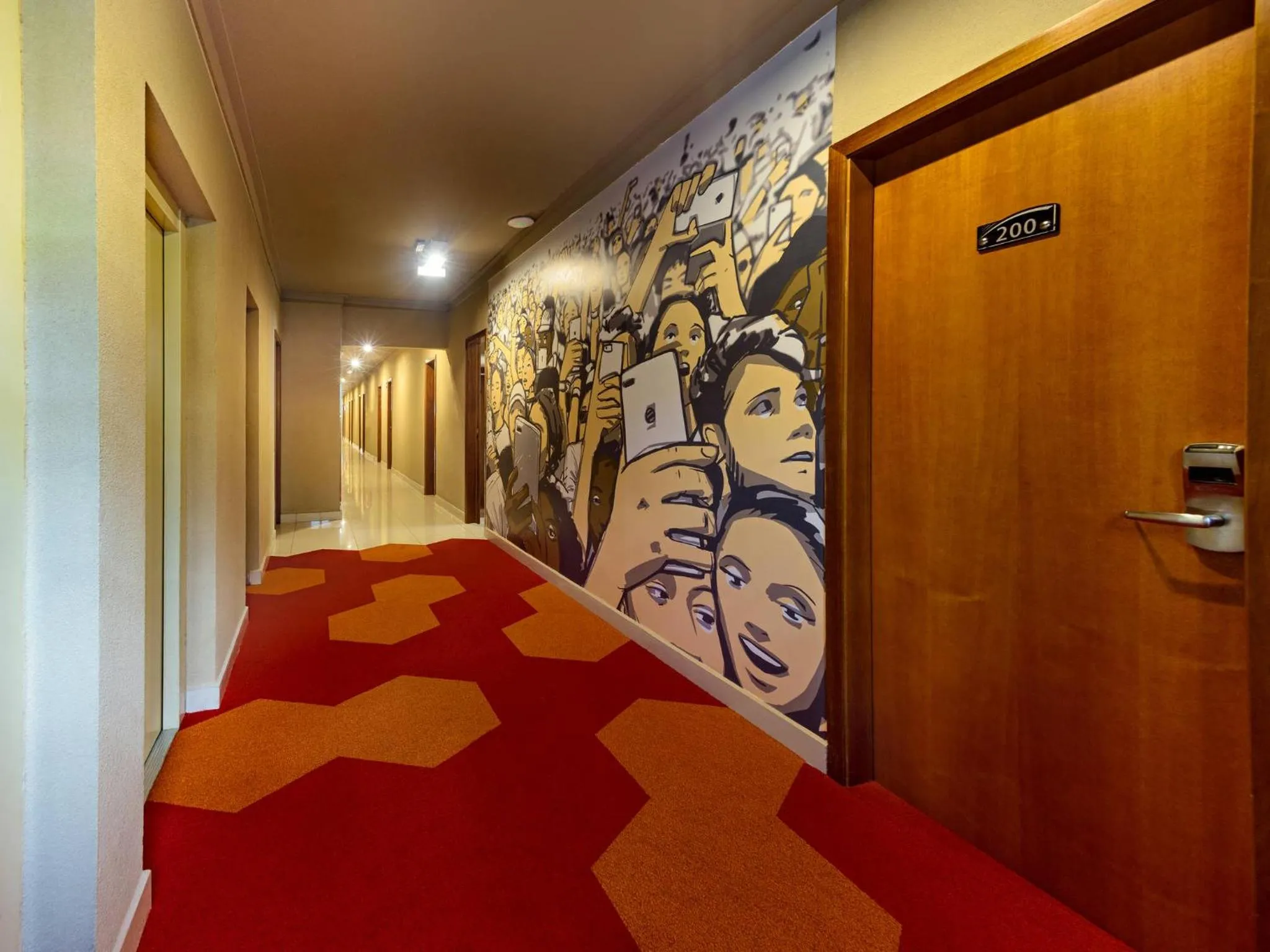 Bed in Golden Tower Express Braz Olaia by Fênix Hotéis