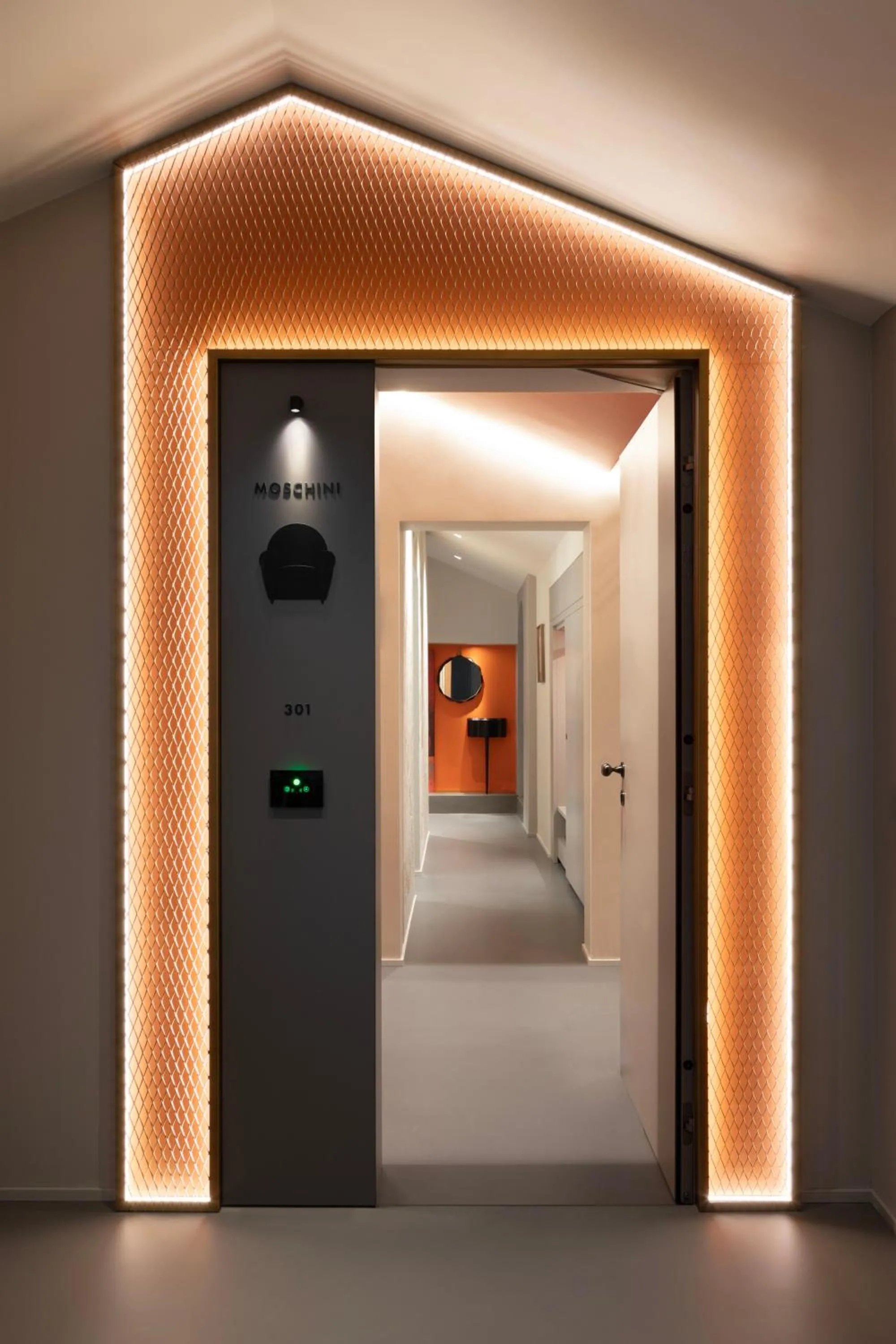 Decorative detail in Interno Marche Design Experience Hotel