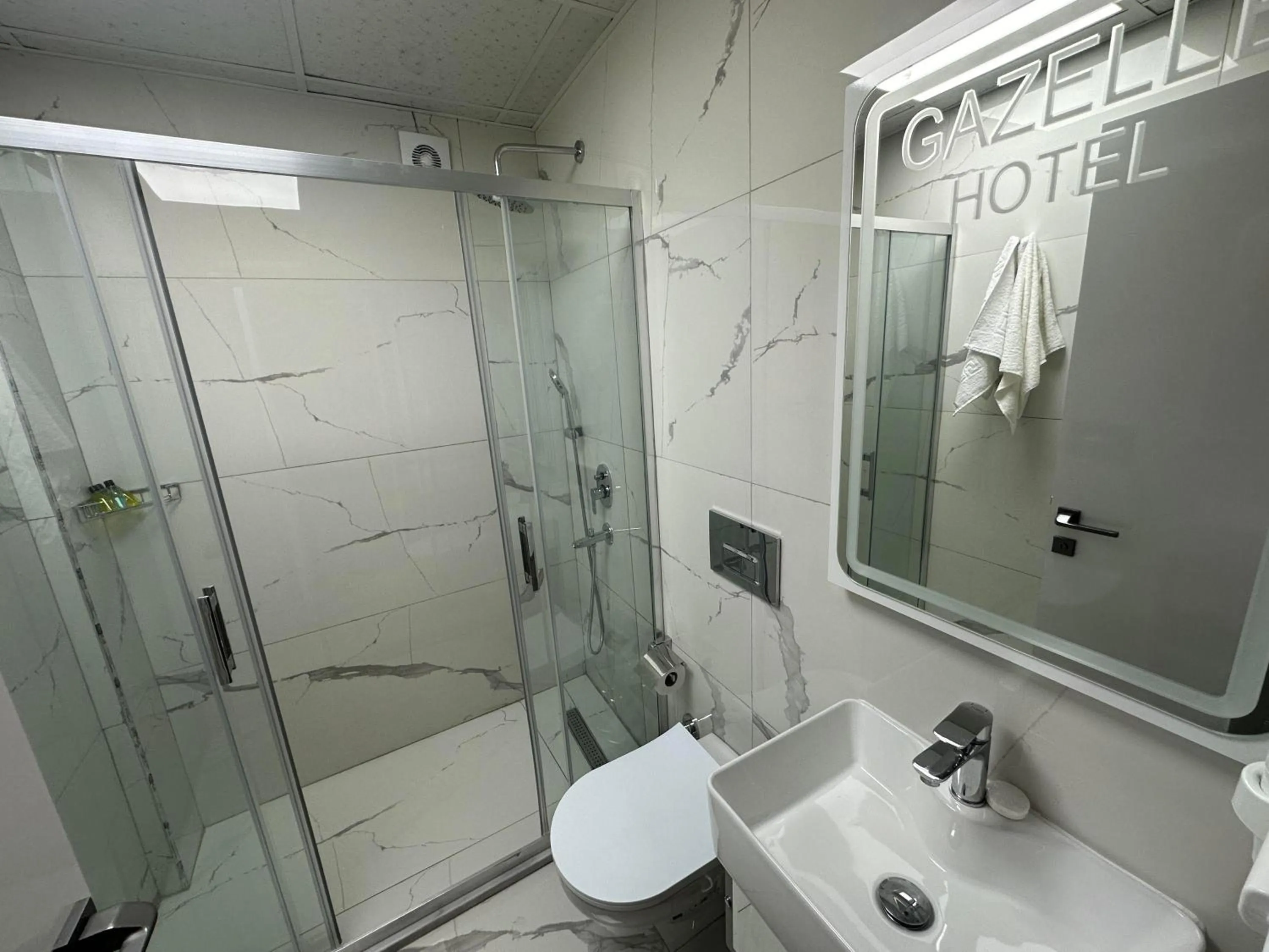 Shower in gazelle suites