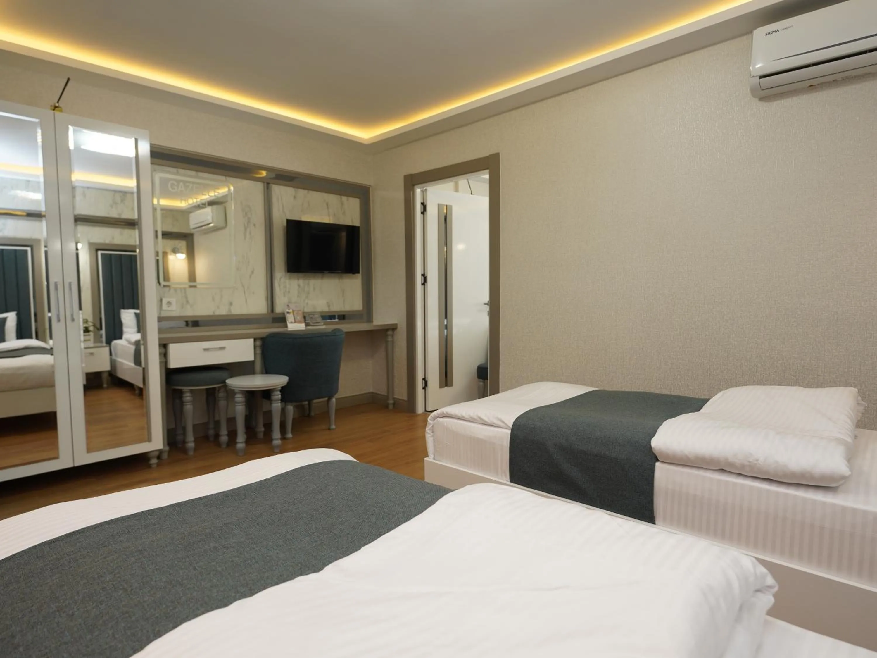 Bed in gazelle suites