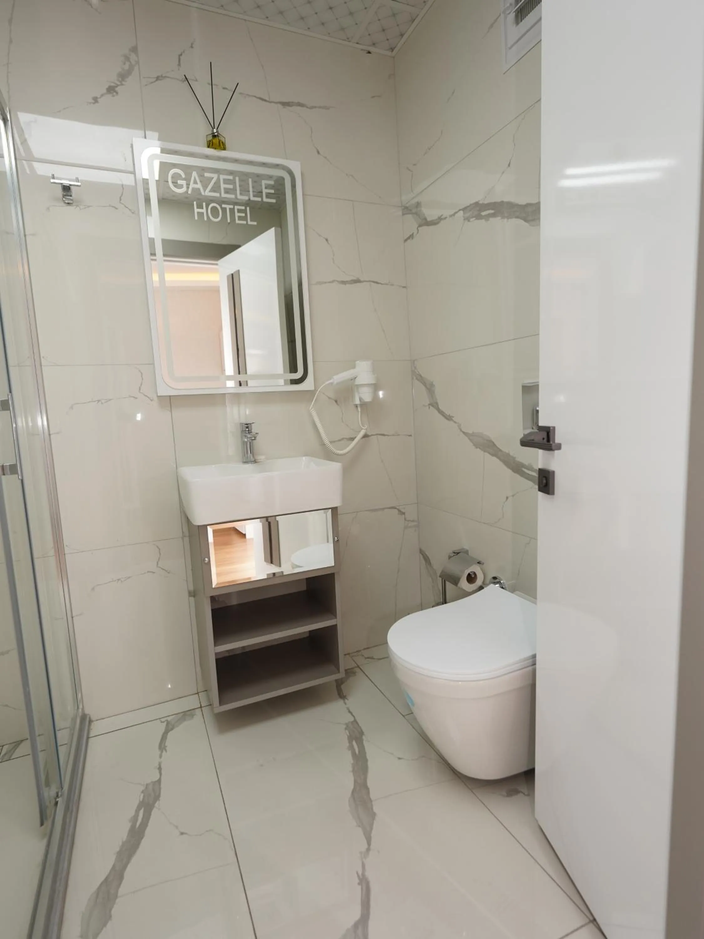 Shower in gazelle suites