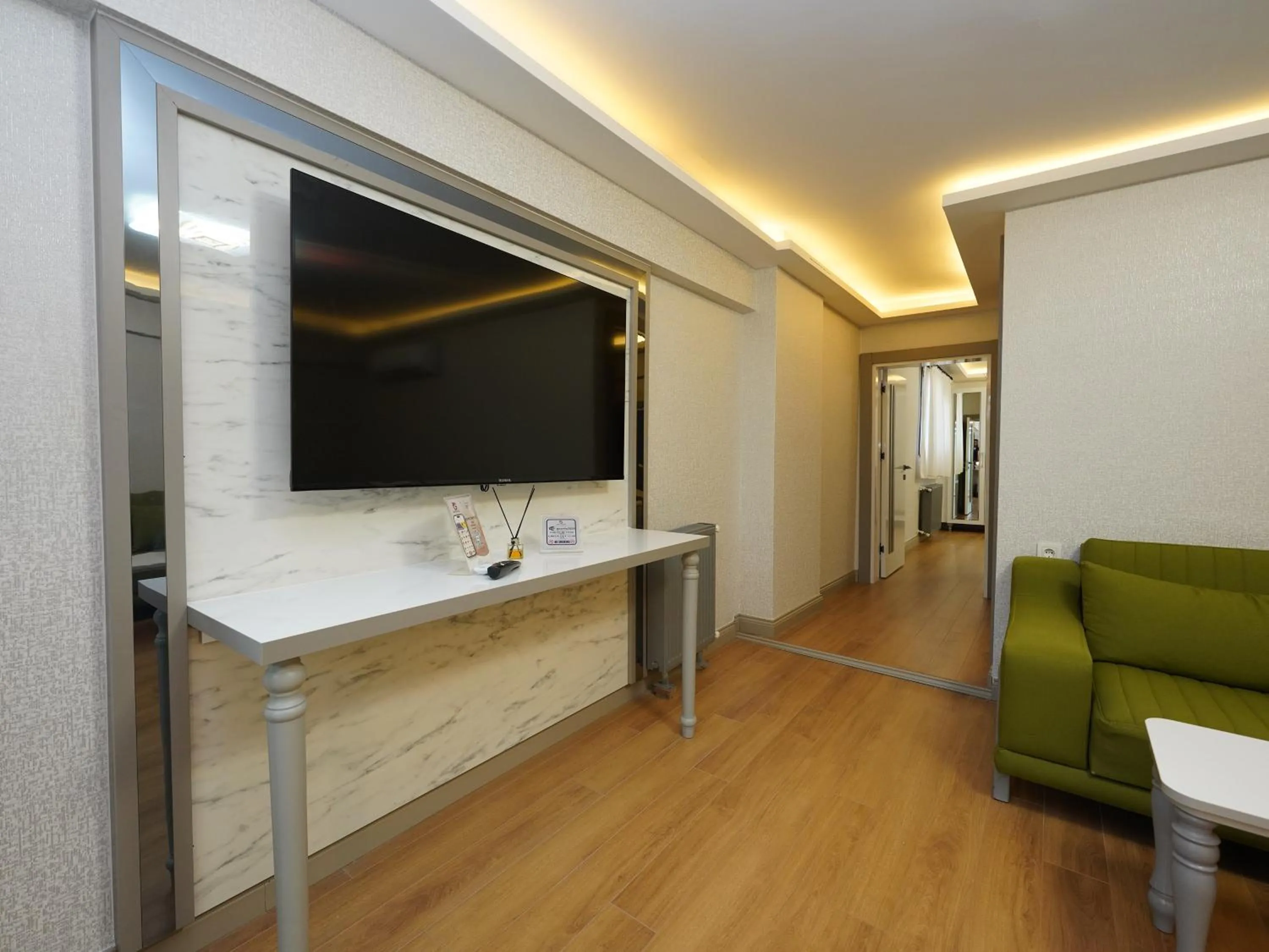 Living room in gazelle suites