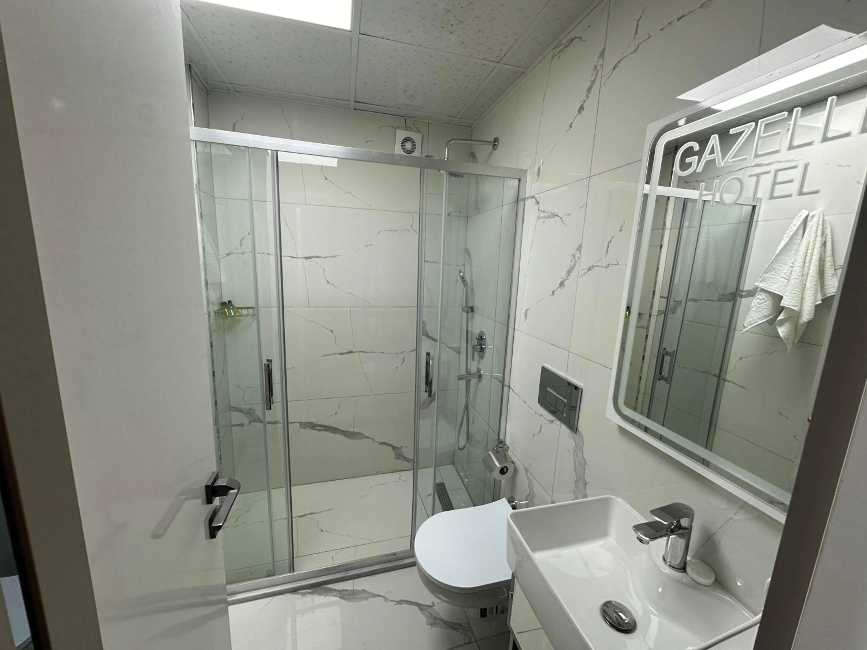 Shower in gazelle suites