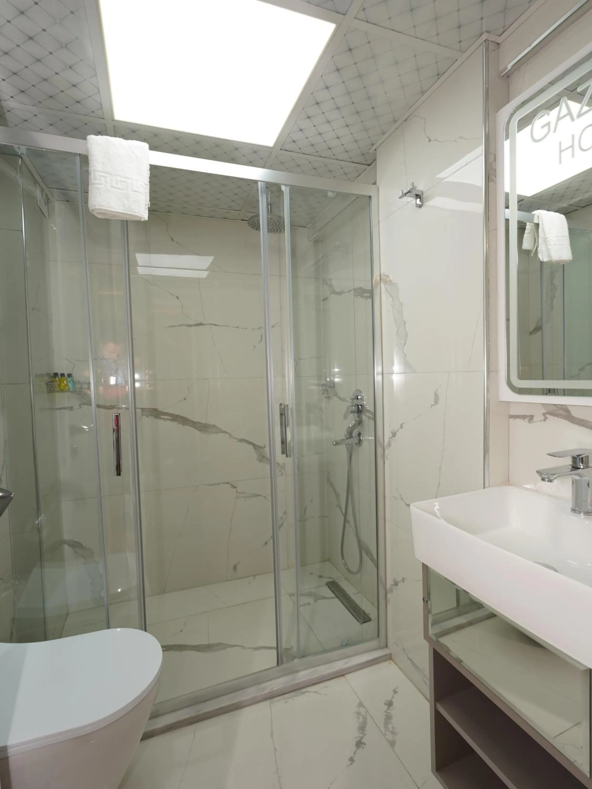 Shower in gazelle suites