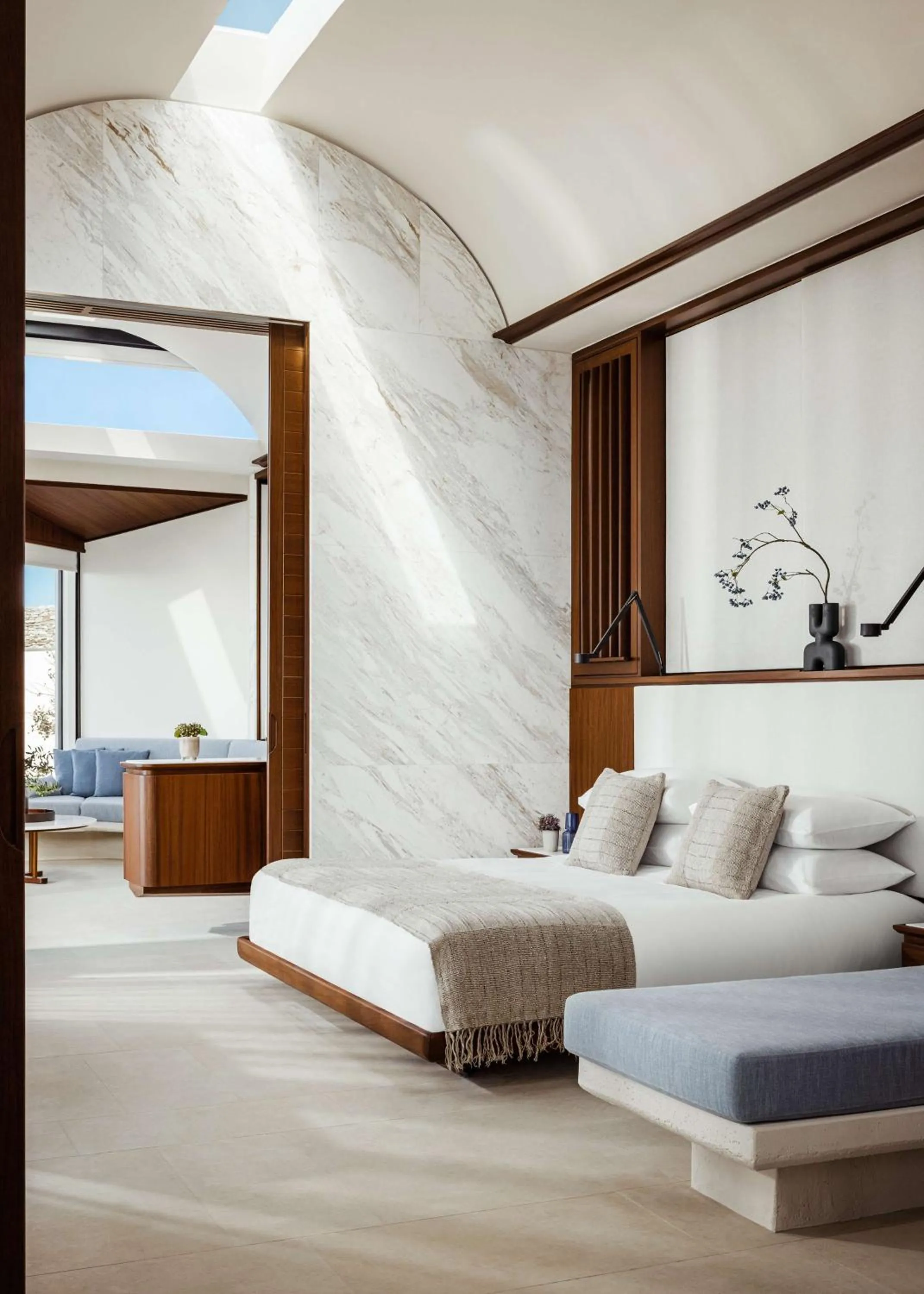 Bedroom, Bed in One&Only Kéa Island