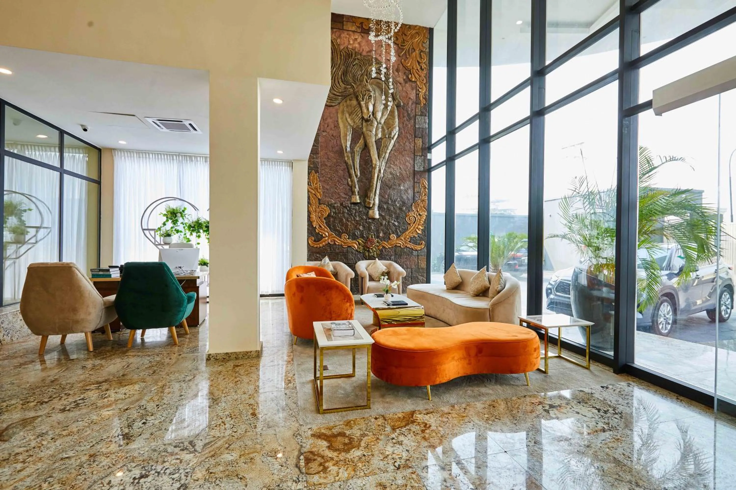 Seating area in Vintano Hotel