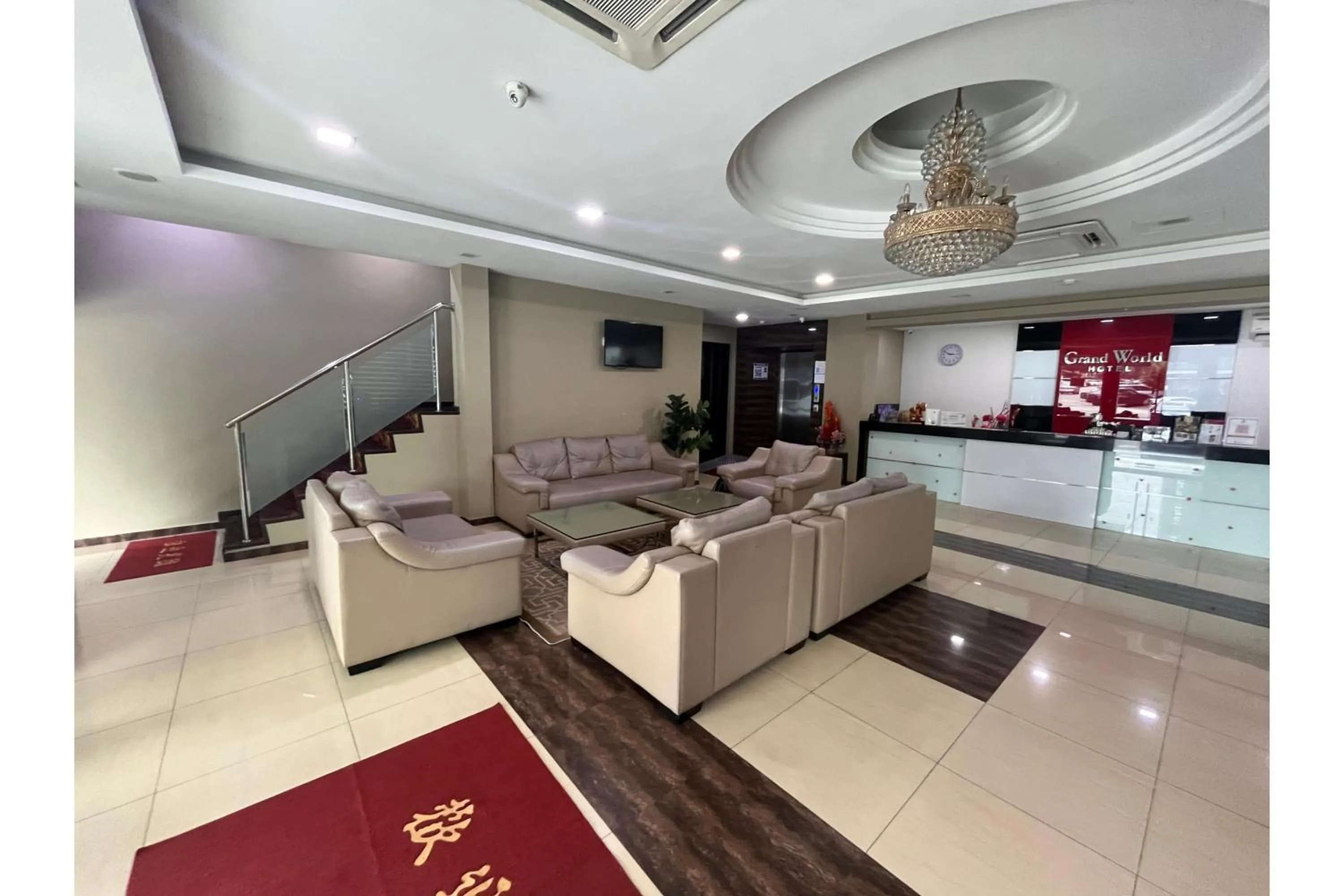 Lobby or reception in Grand World Hotel