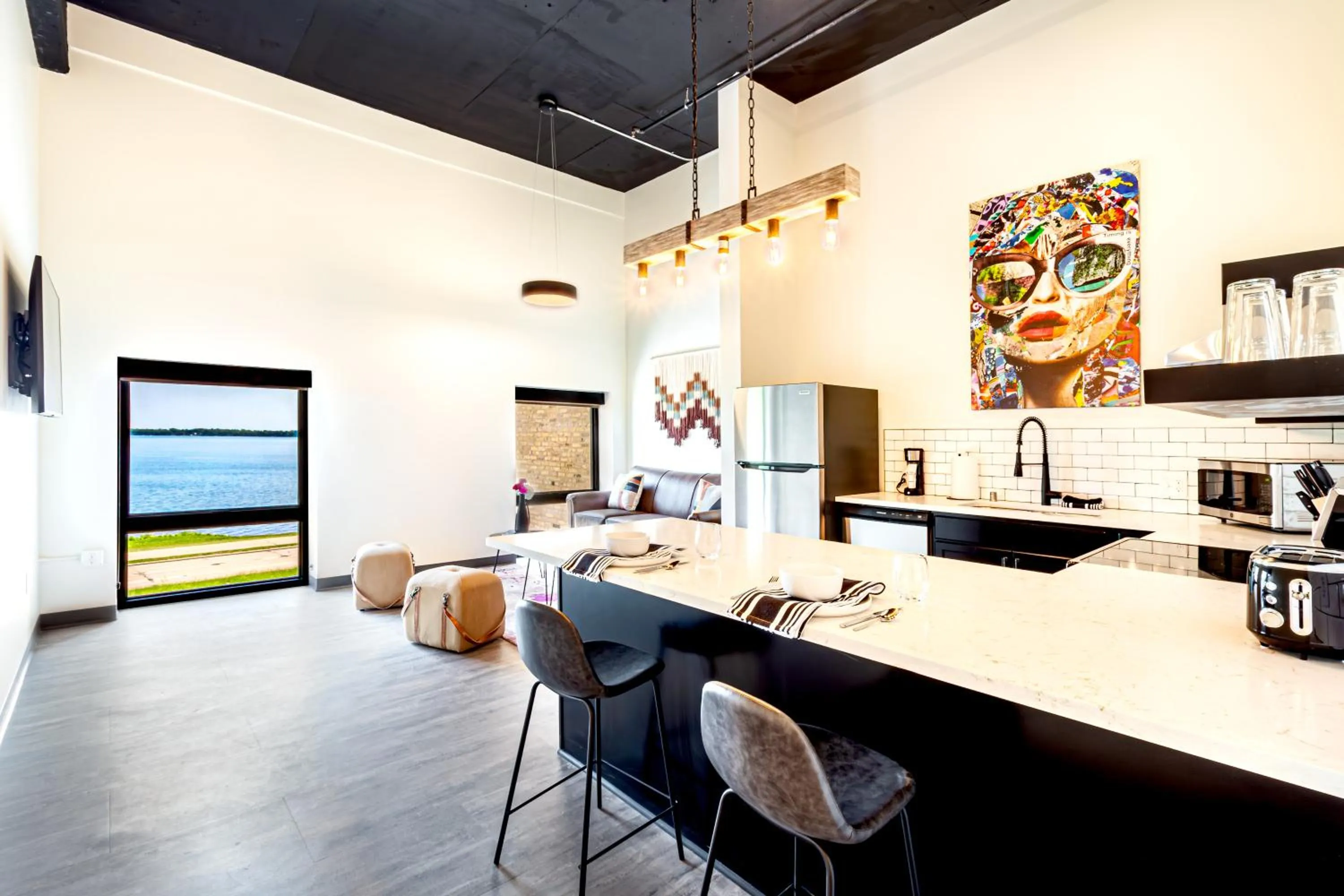 Living room in The Saddlery Madison