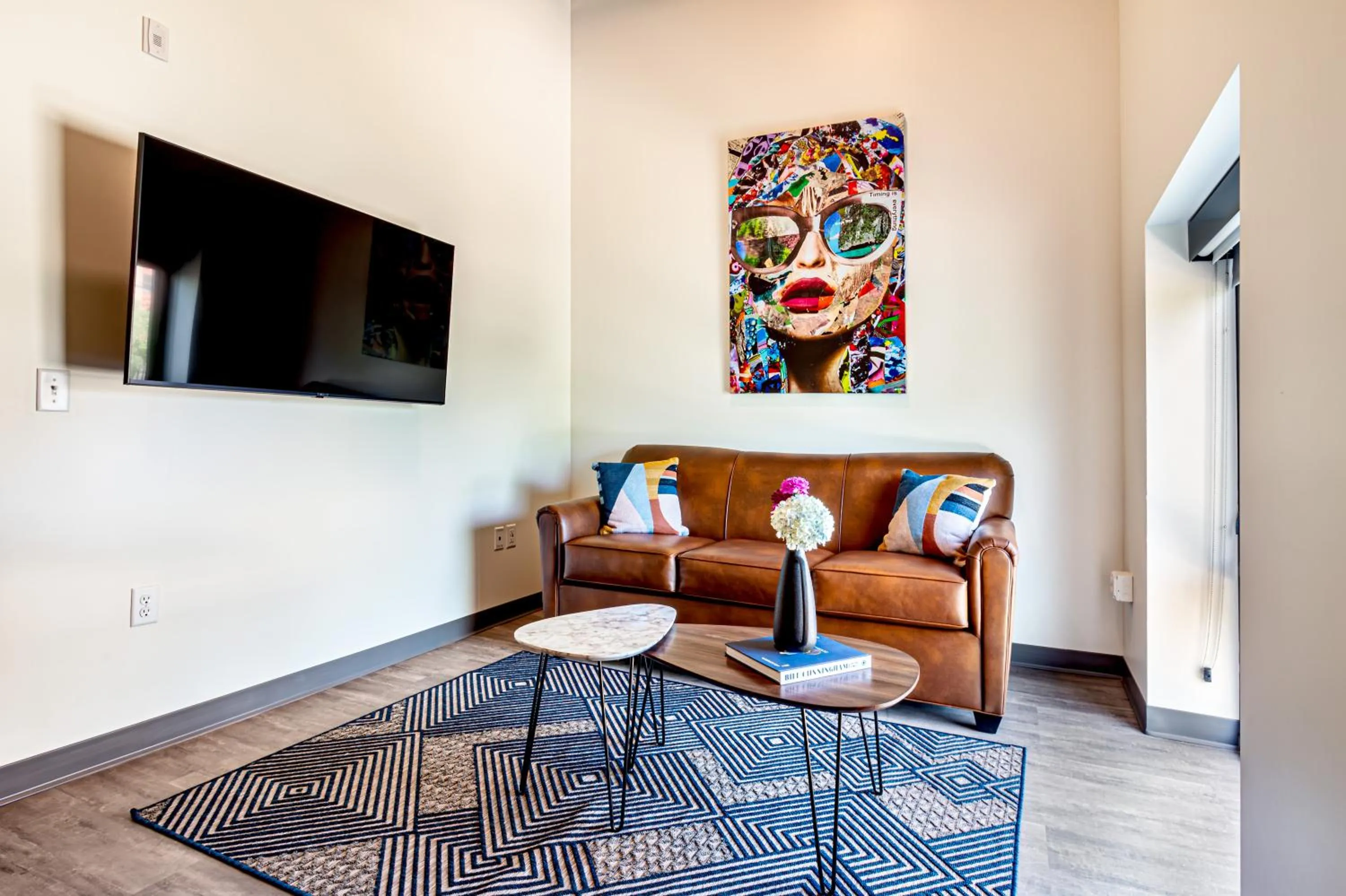 Living room in The Saddlery Madison