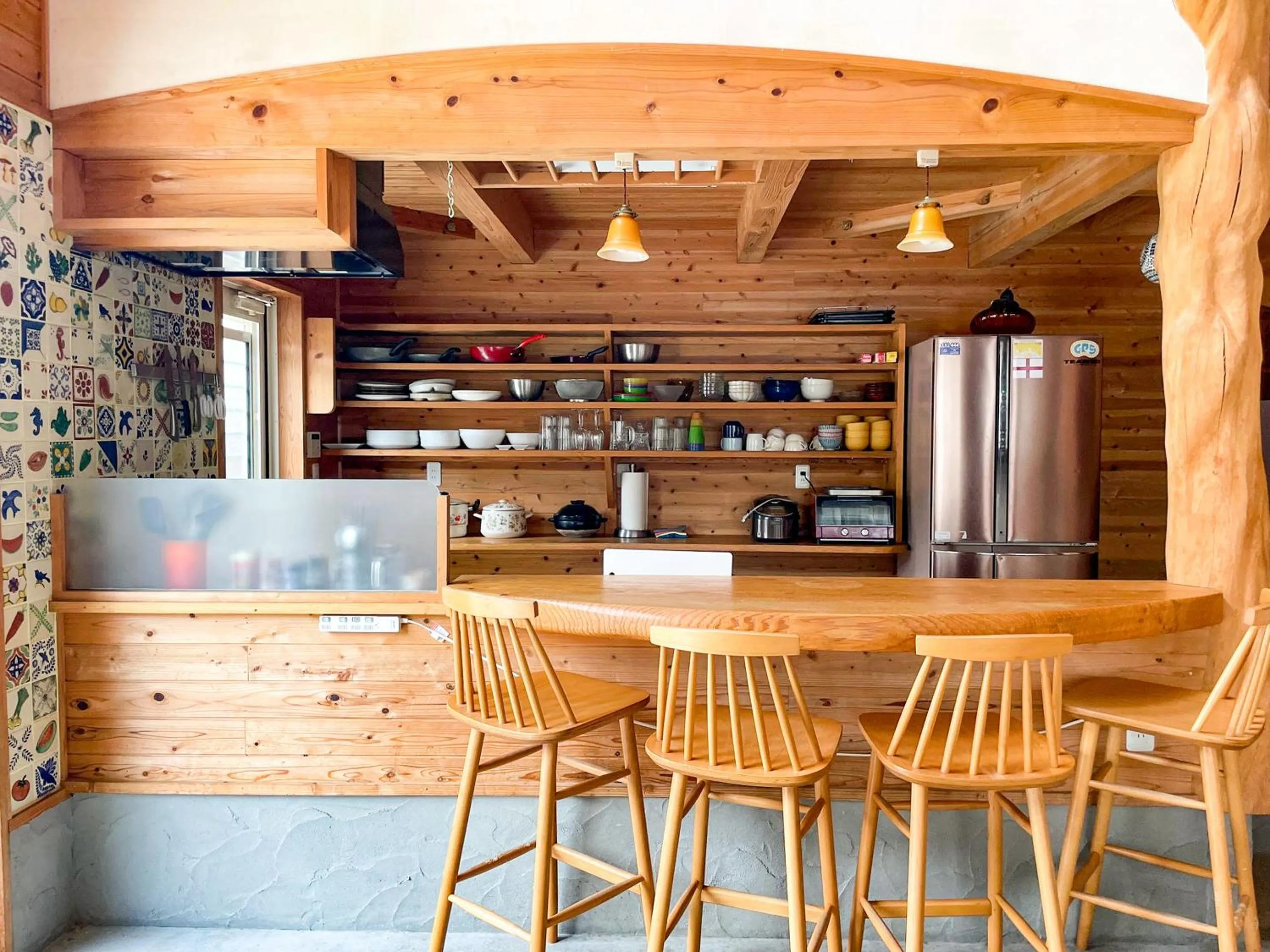 kitchen in Tabist Guest house Pumping Surf