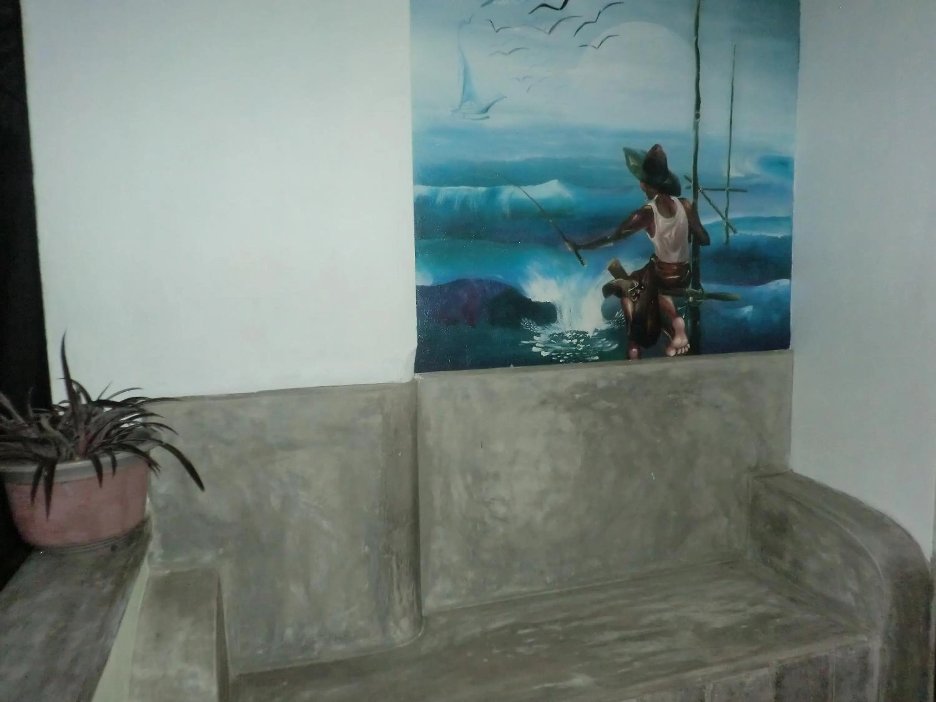 Decorative detail in Peacock Wings Guest