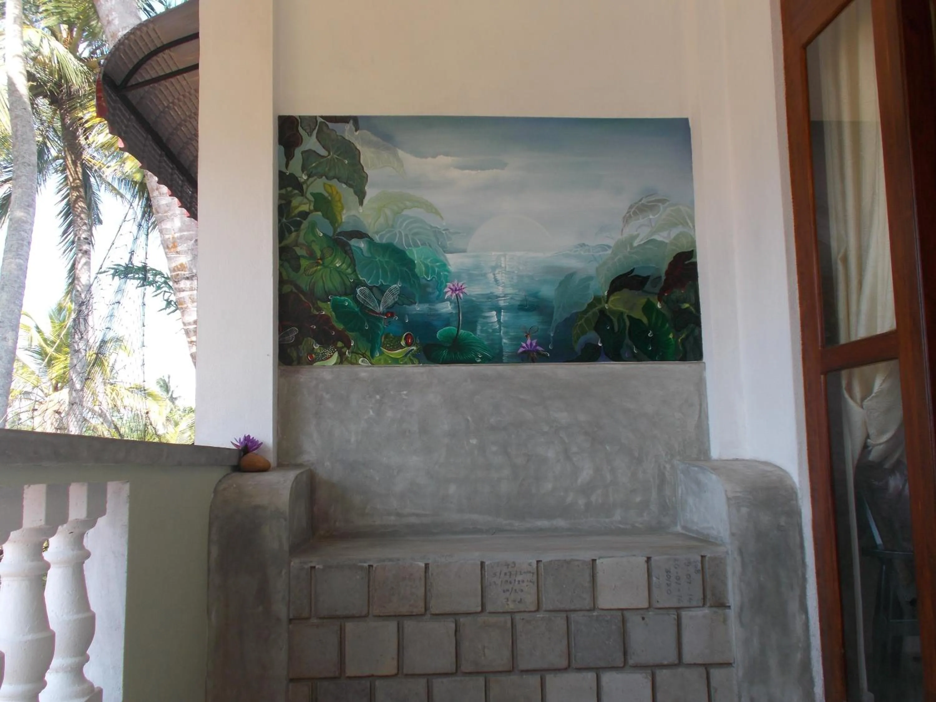 Decorative detail in Peacock Wings Guest