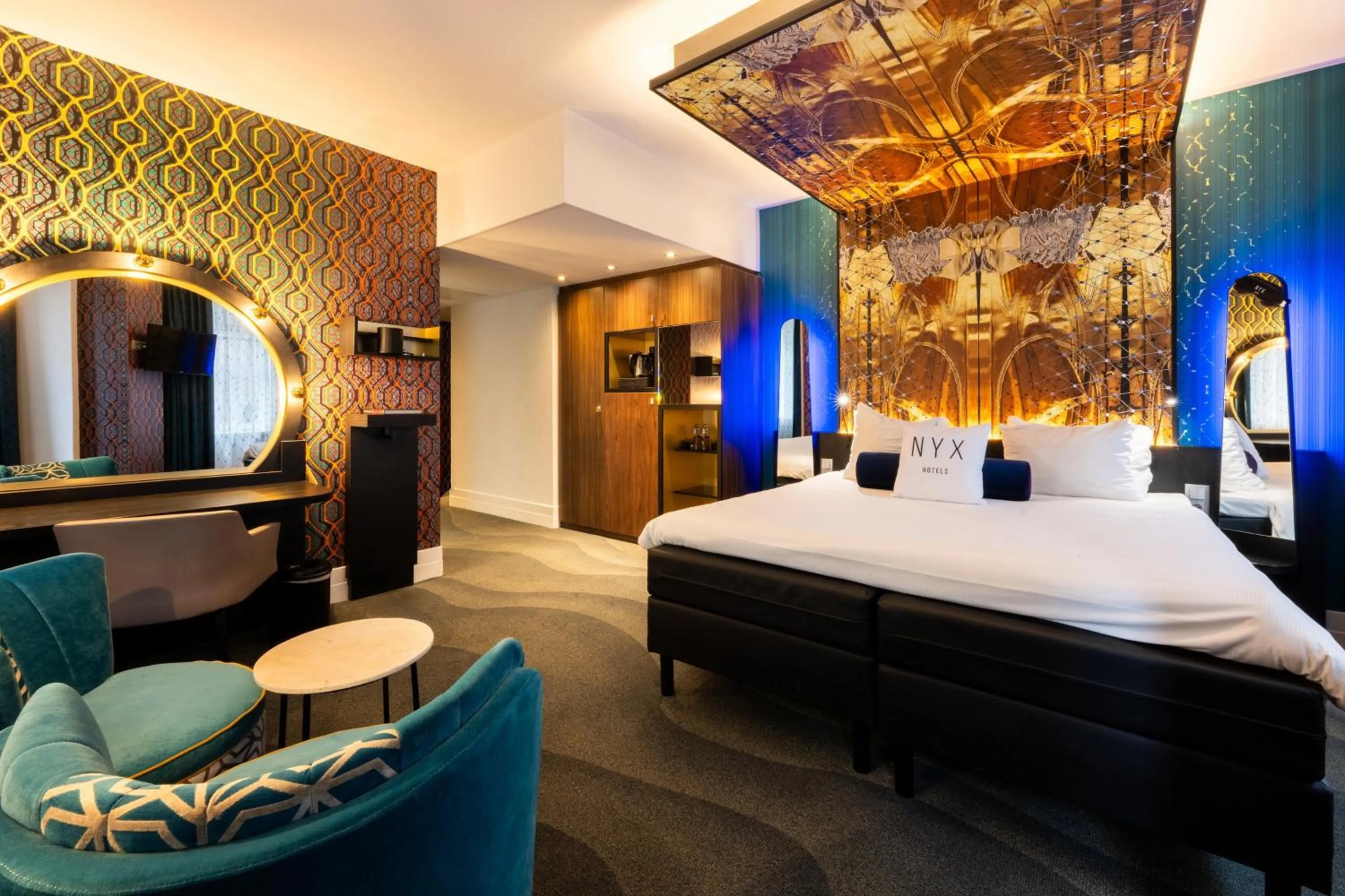 Photo of the whole room, Bed in NYX Hotel Amsterdam Rembrandt Square
