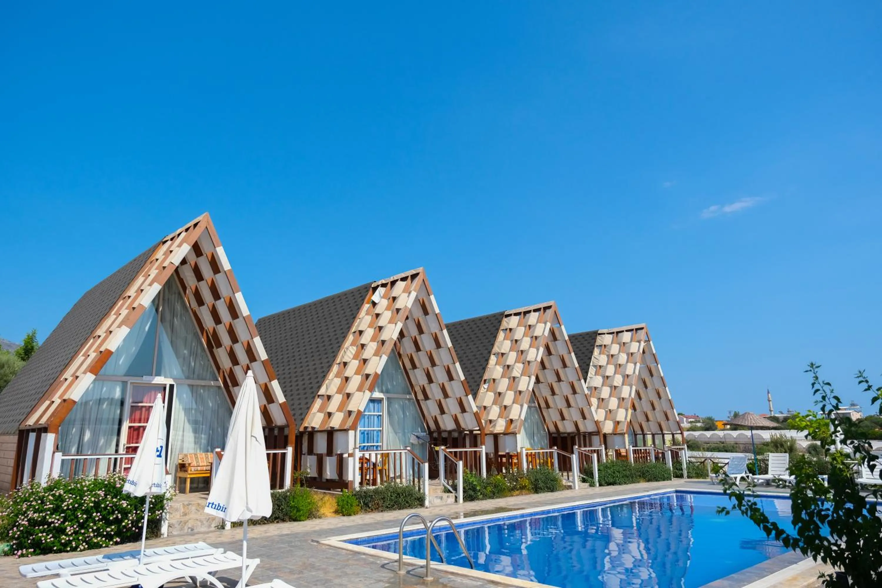 Pool view in Bu Bungalow Hotel