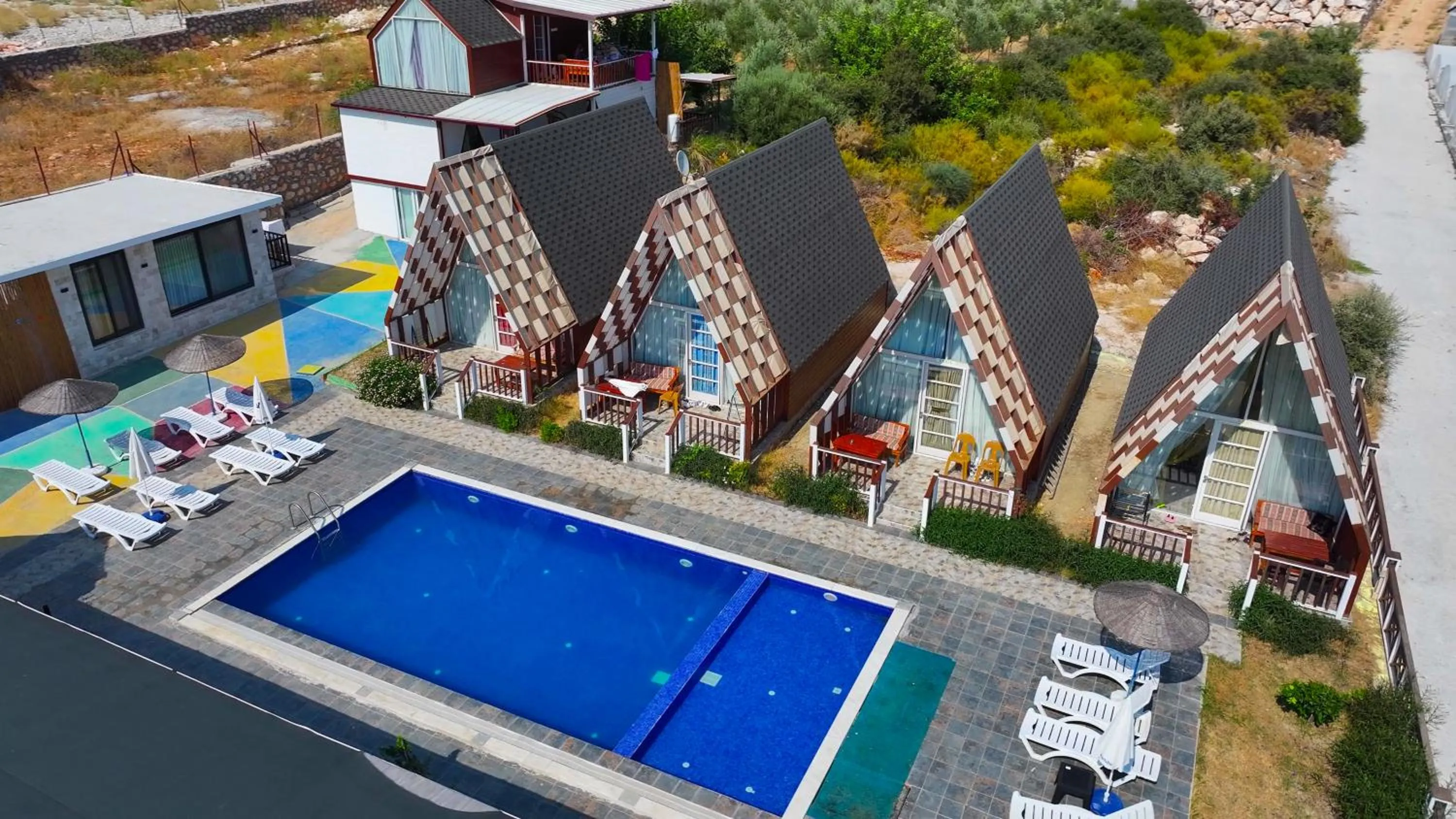Pool view in Bu Bungalow Hotel