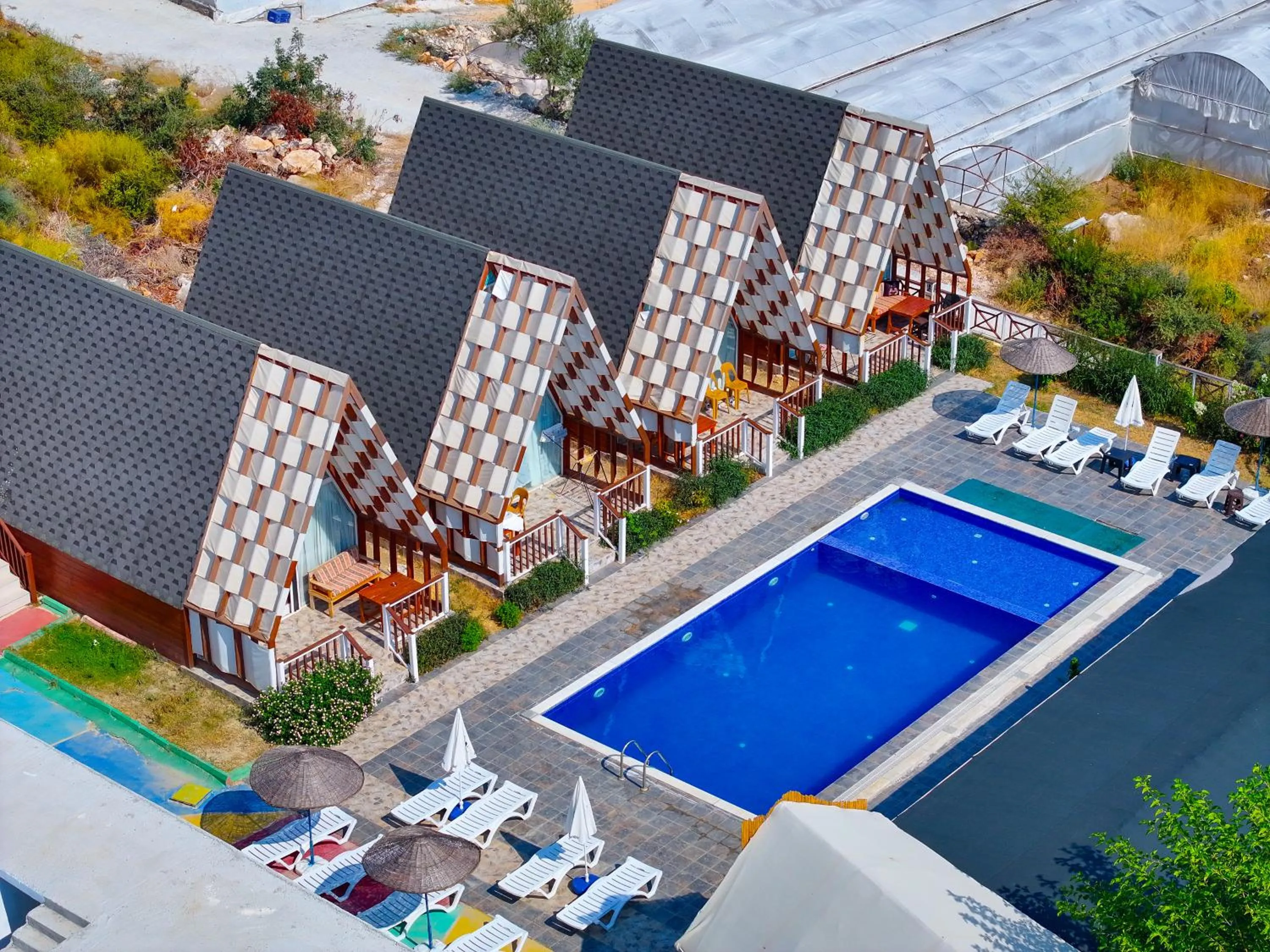 Bird's eye view in Bu Bungalow Hotel