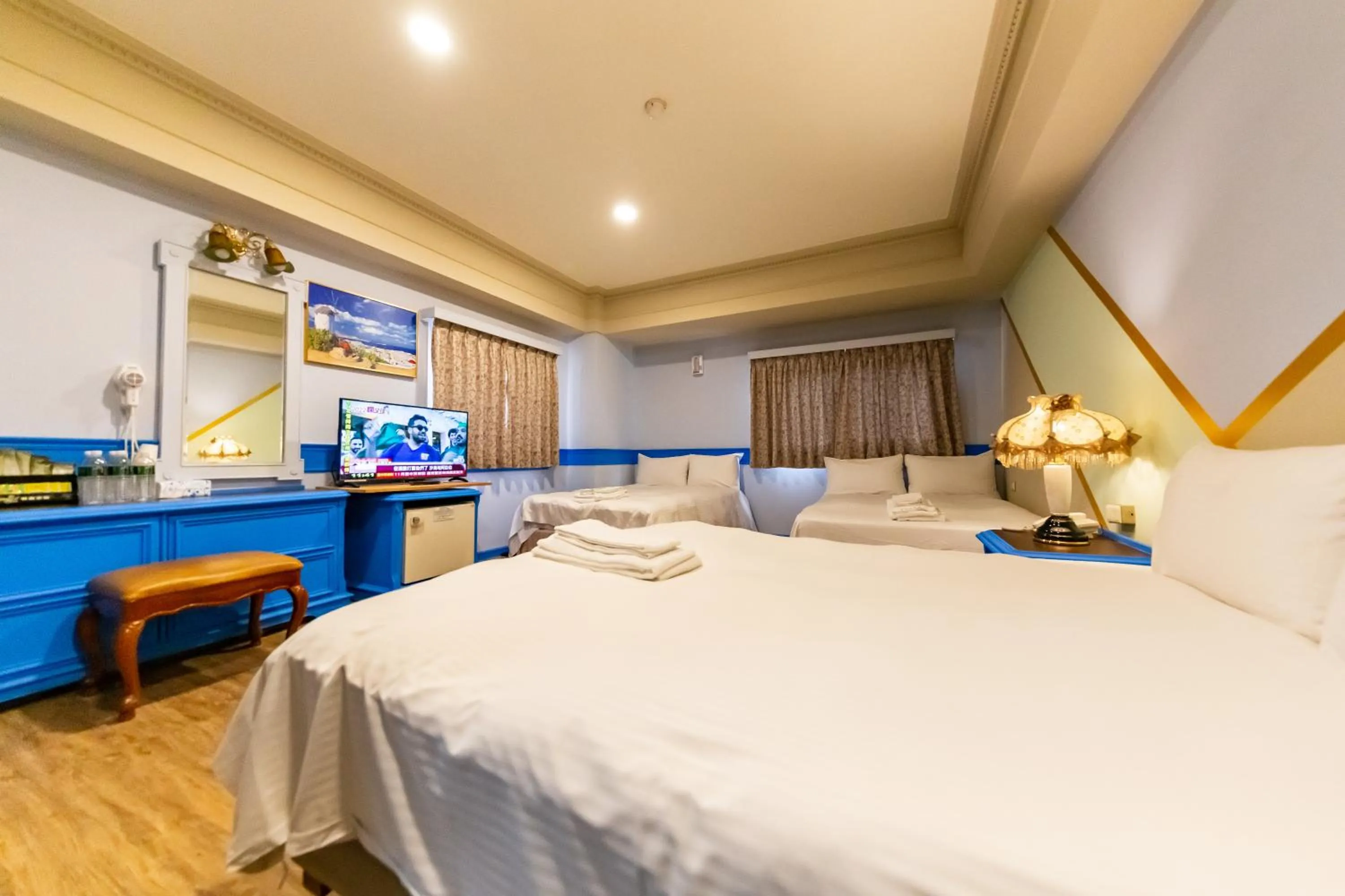 Bed in I HI Sanduo Travel Hotel