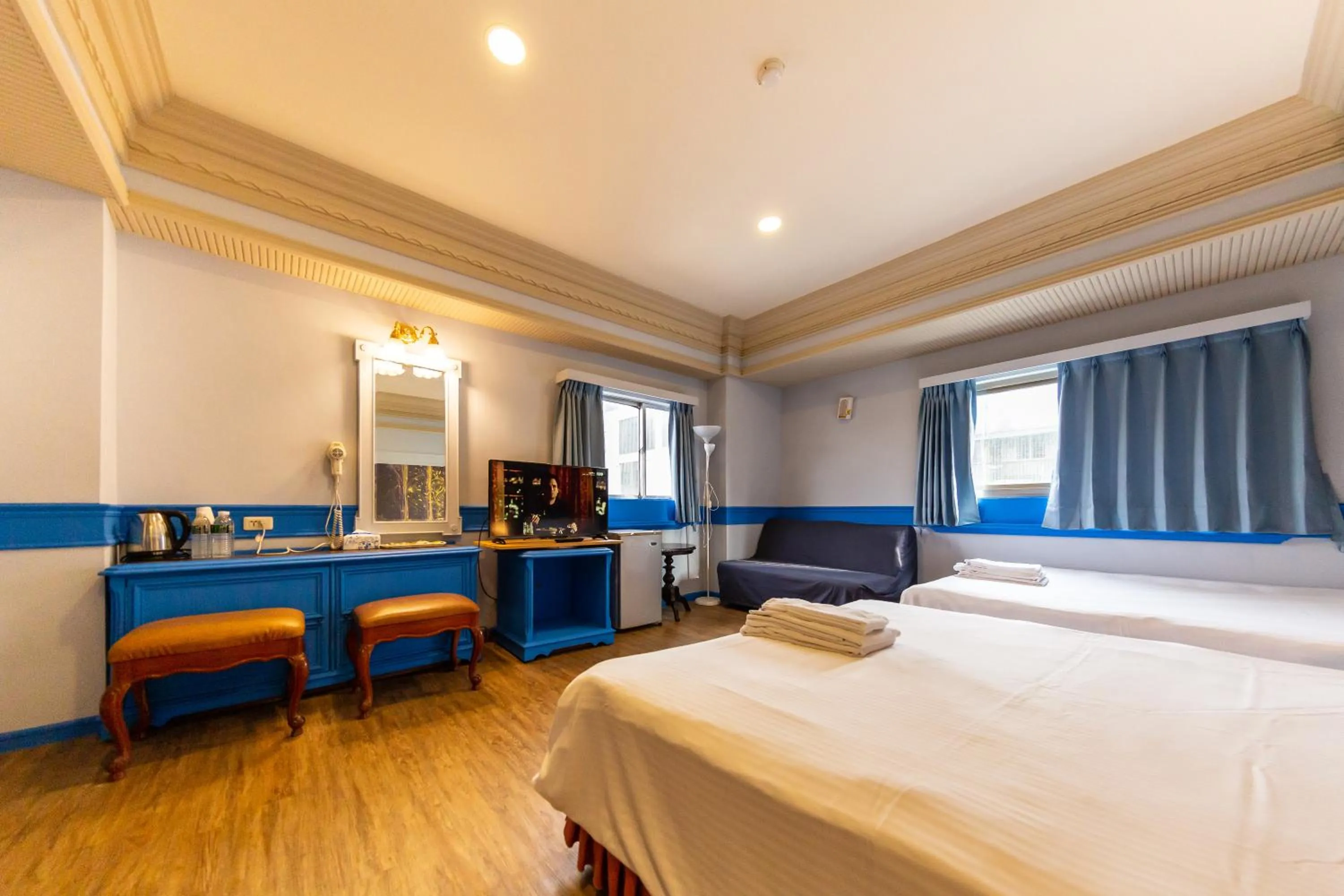 Bed in I HI Sanduo Travel Hotel