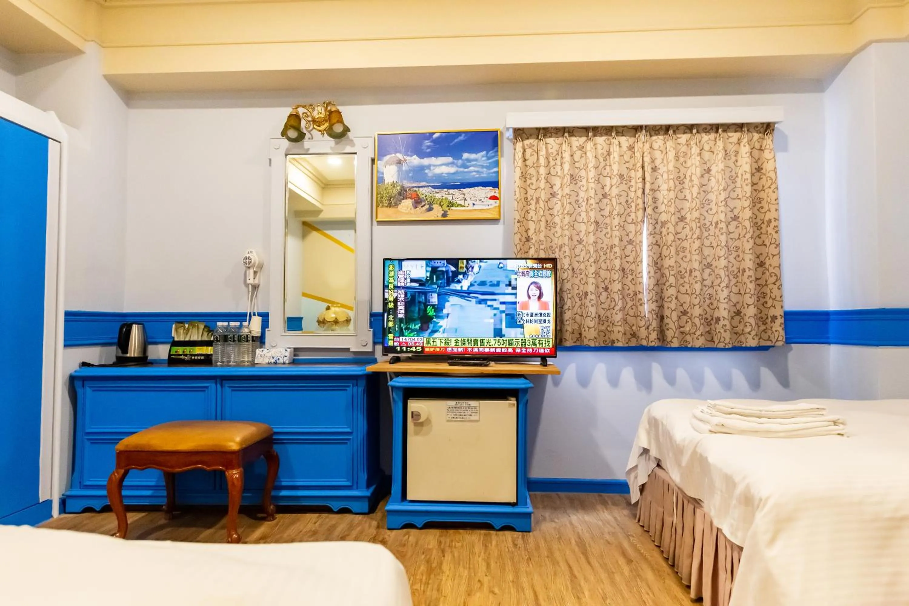 TV and multimedia, Bed in I HI Sanduo Travel Hotel