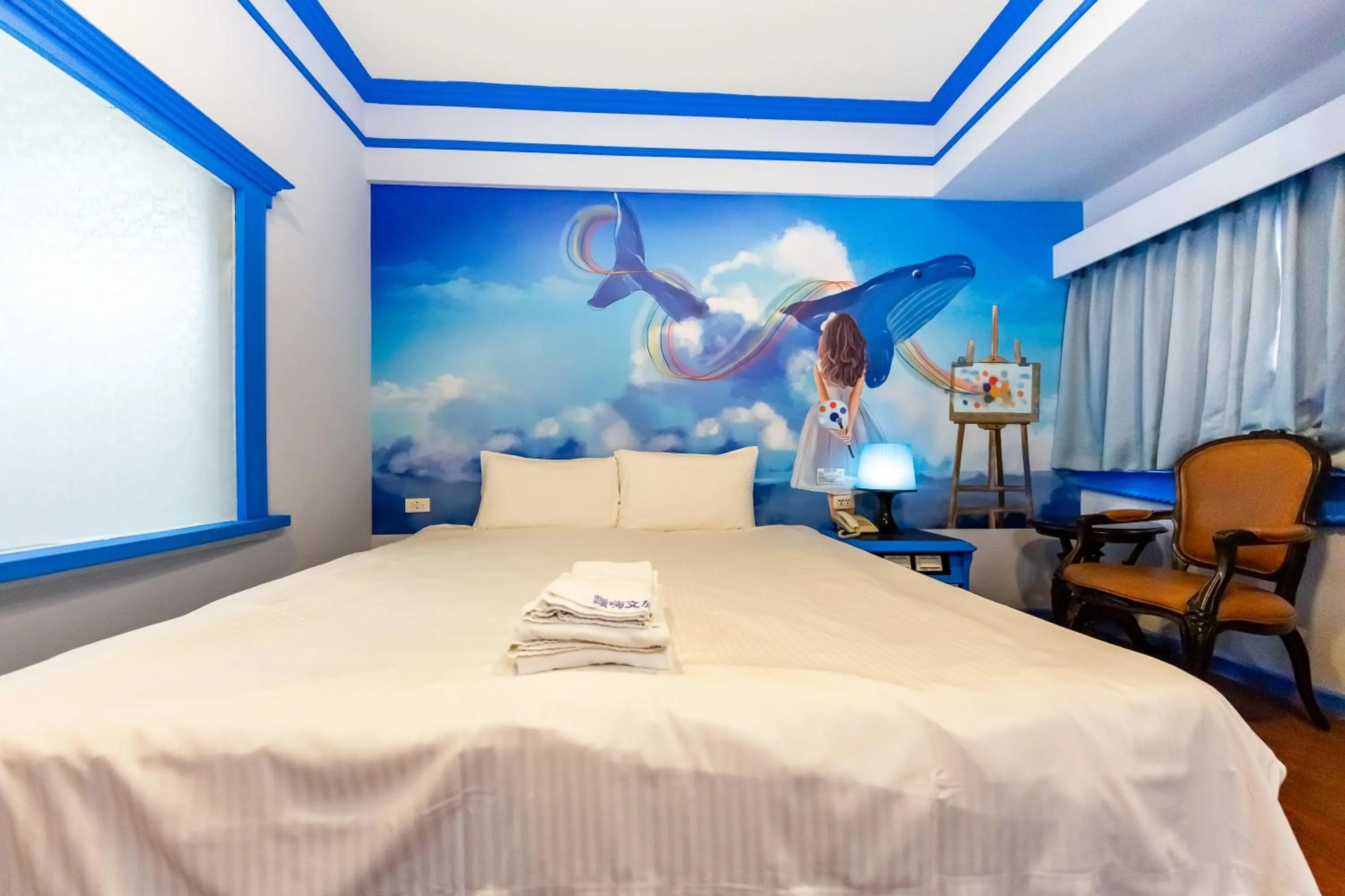 Bed in I HI Sanduo Travel Hotel