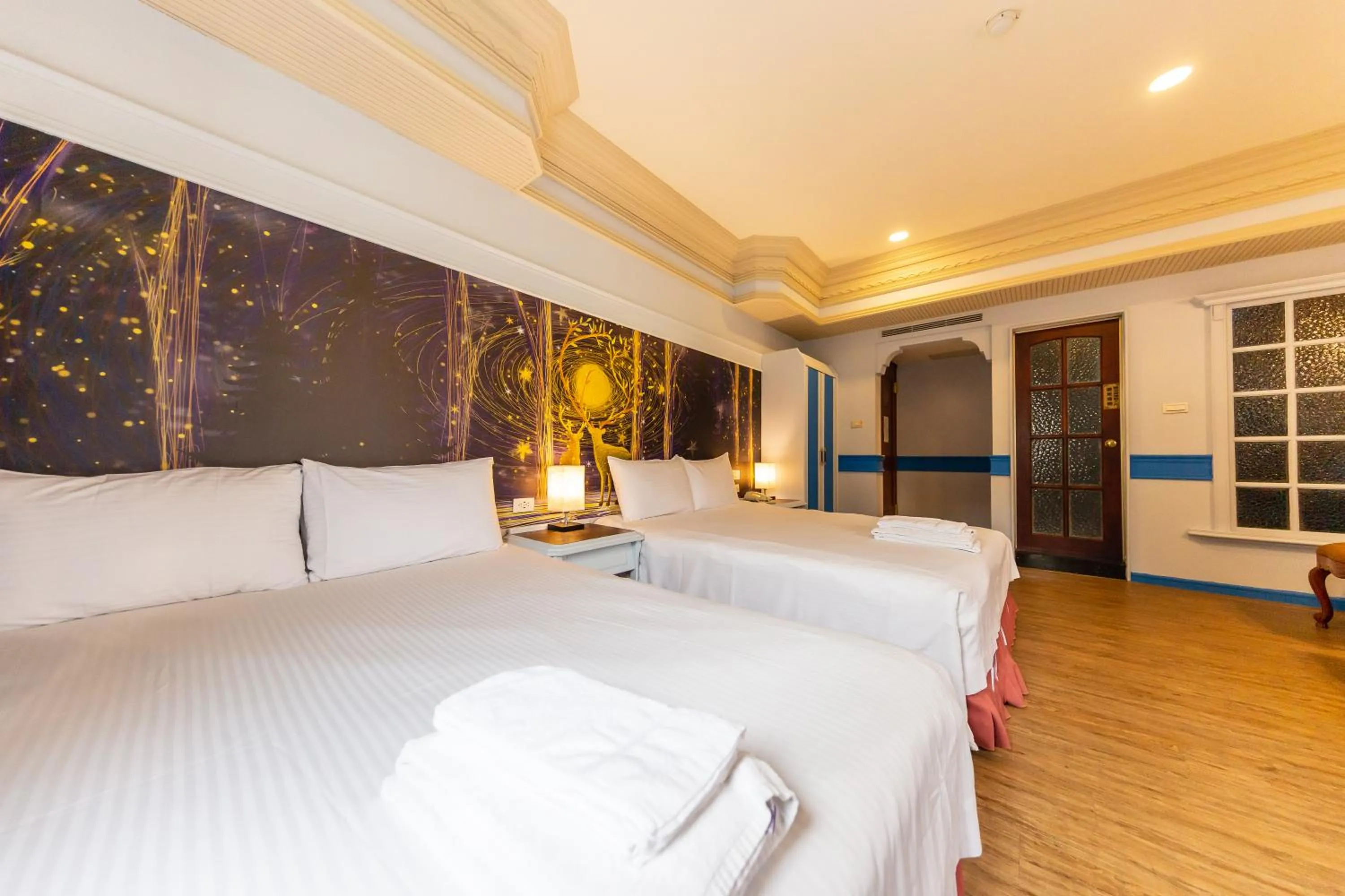 Bed in I HI Sanduo Travel Hotel