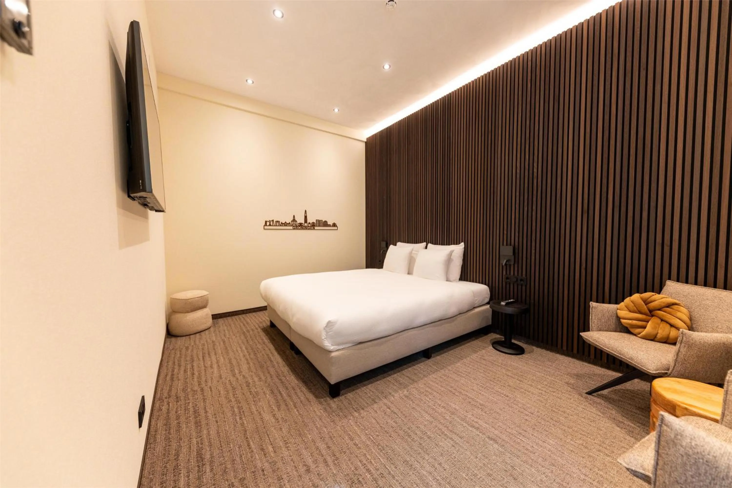 Bedroom, Bed in Flonk Hotel Groningen Centre, BW Signature Collection