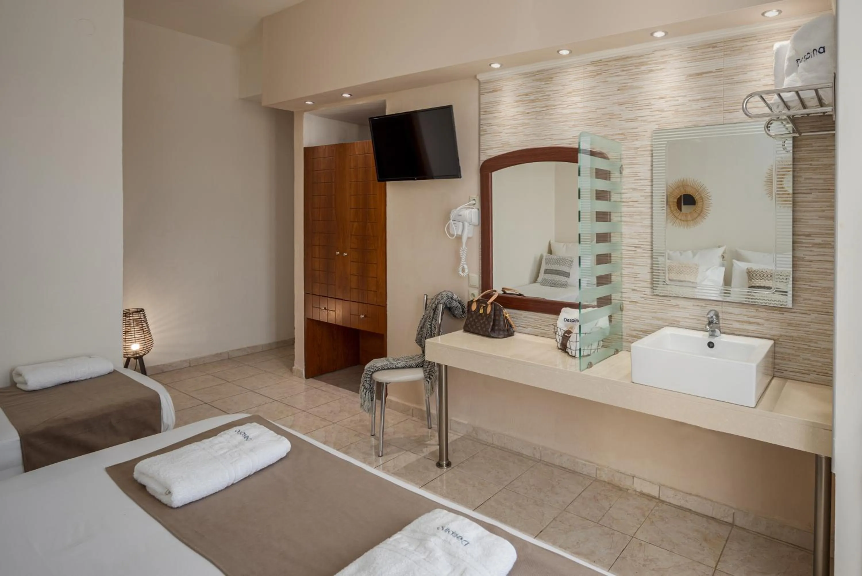 Photo of the whole room, Bed in Despina Aparthotel by Philoxenia Hotel & SPA