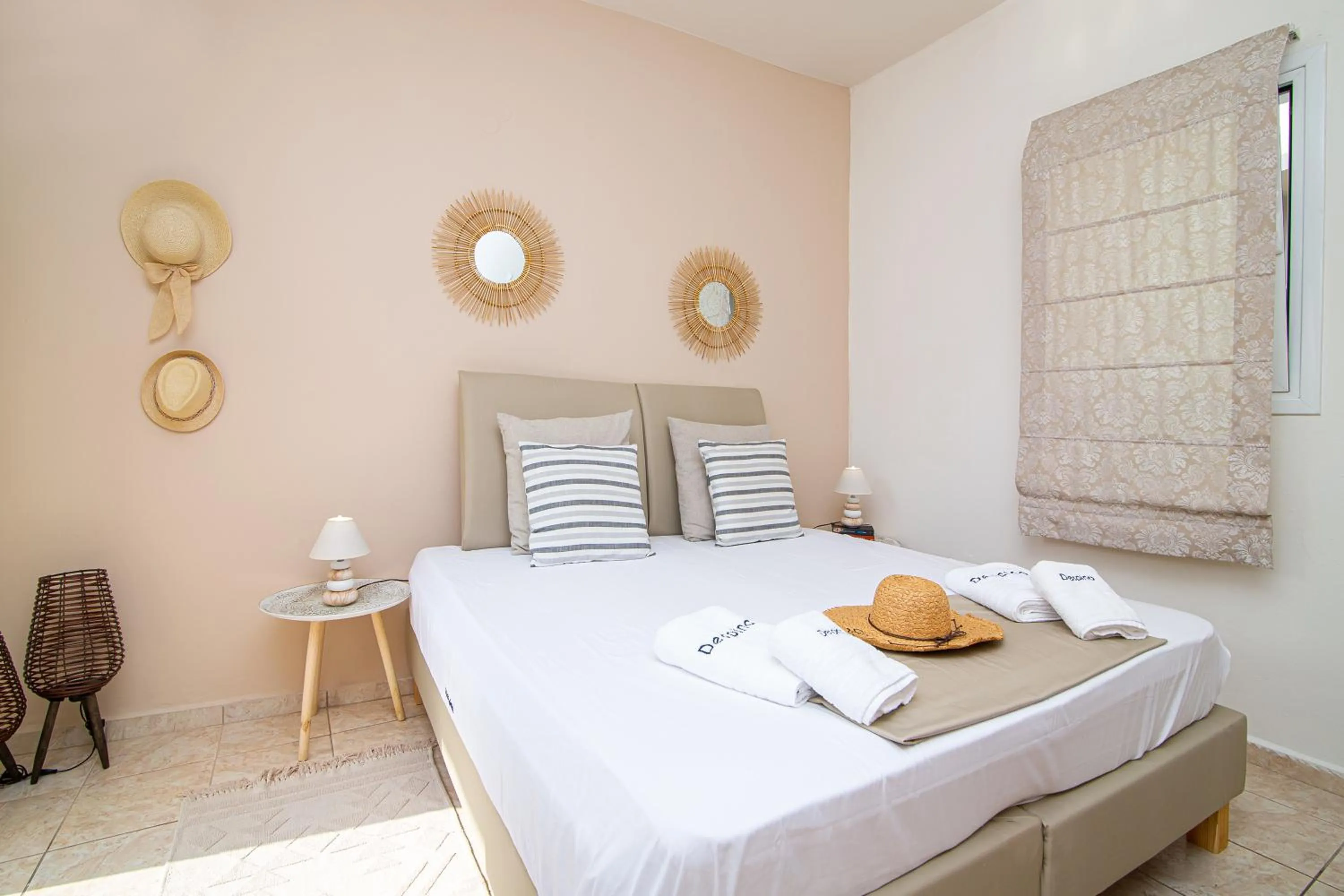 Bed in Despina Aparthotel by Philoxenia Hotel & SPA