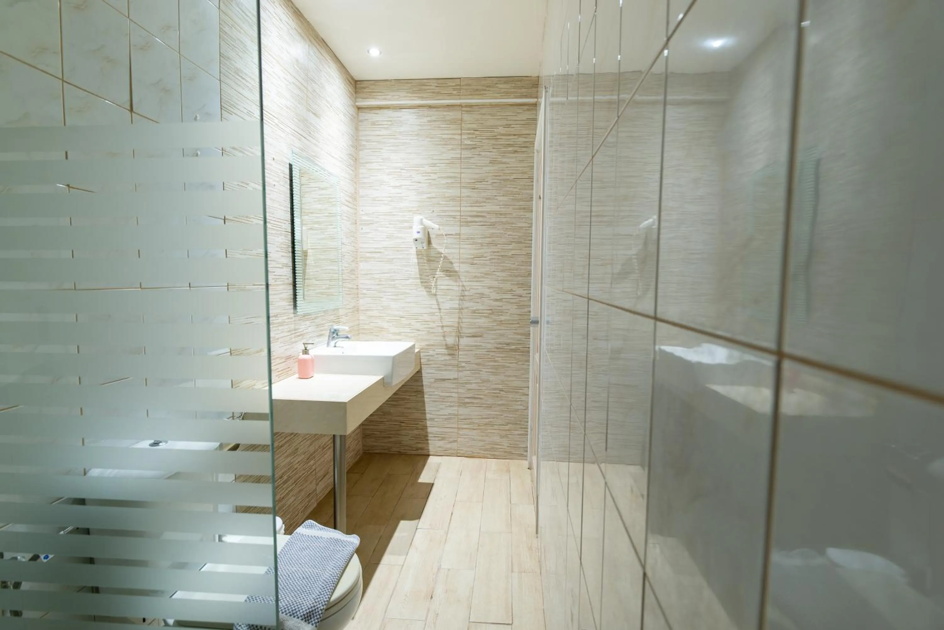 Shower in Despina Aparthotel by Philoxenia Hotel & SPA