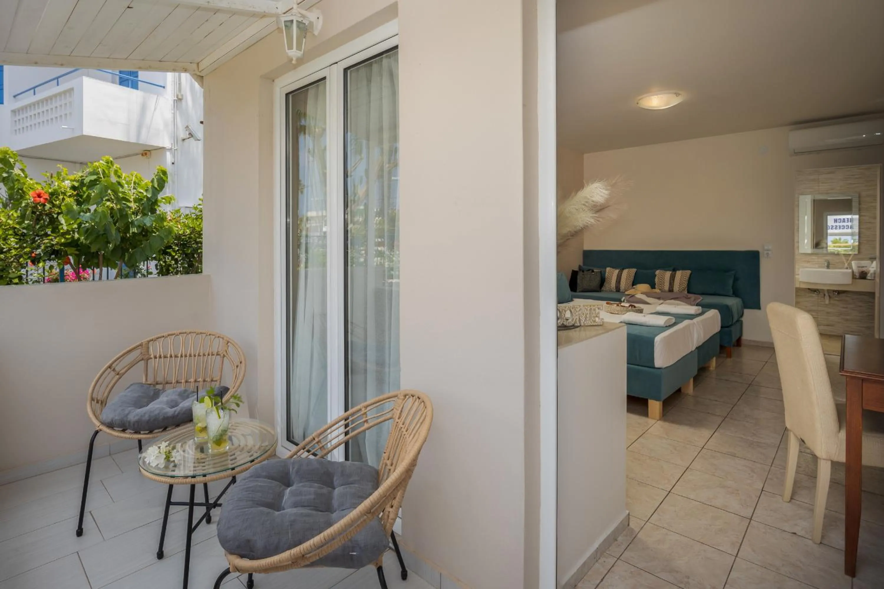 Balcony/Terrace in Despina Aparthotel by Philoxenia Hotel & SPA