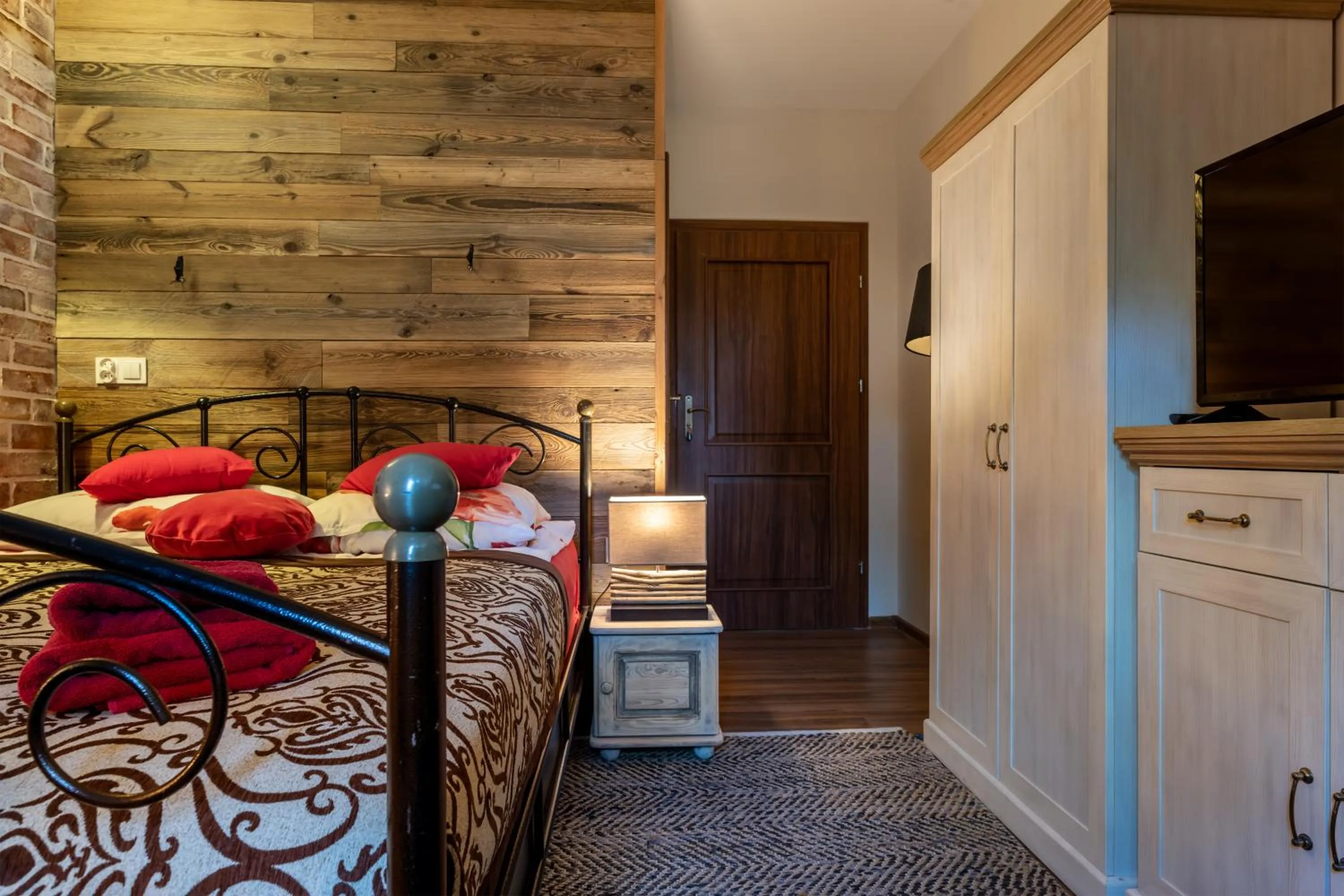 Photo of the whole room, Bed in Willa Vinci Rozewie