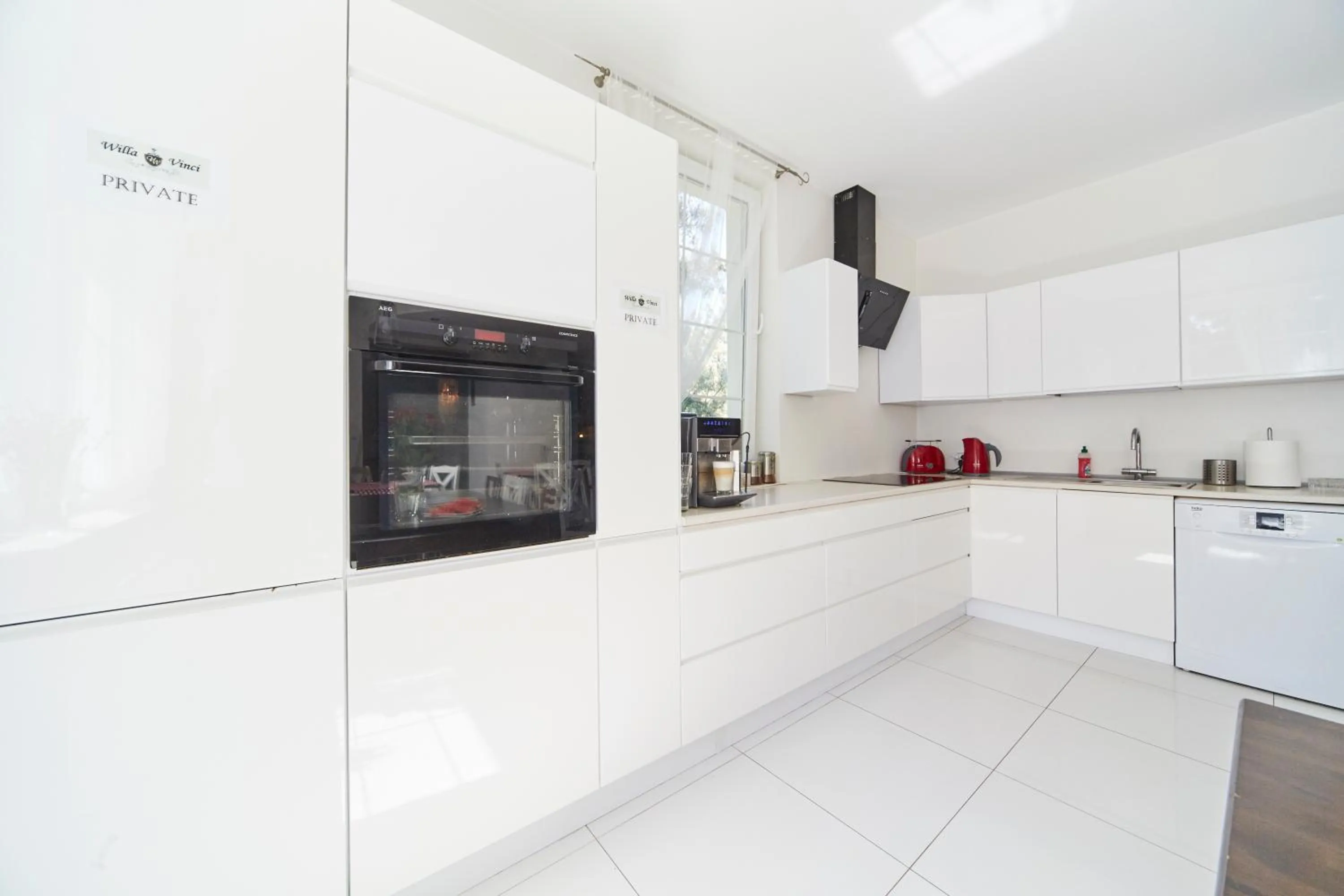 Communal kitchen in Willa Vinci Rozewie