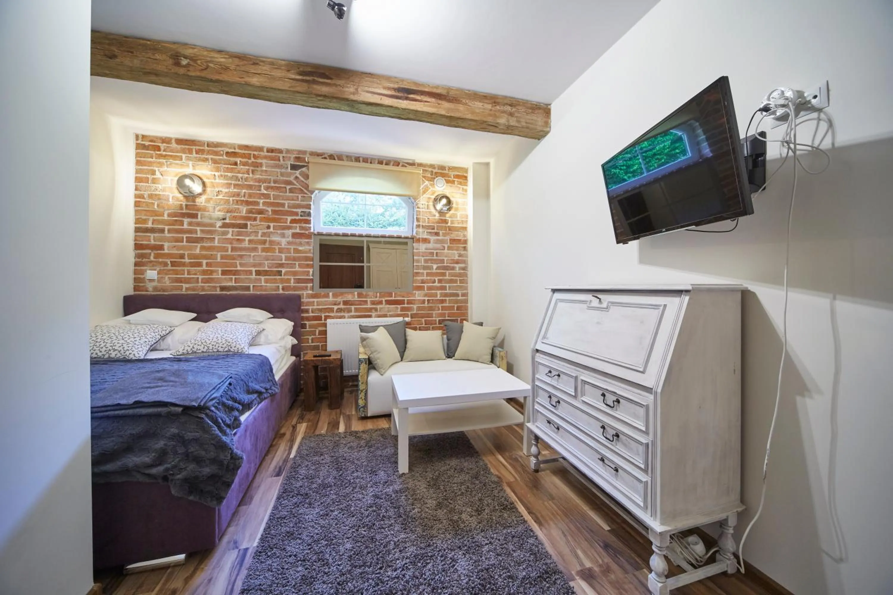 Photo of the whole room, Bed in Willa Vinci Rozewie