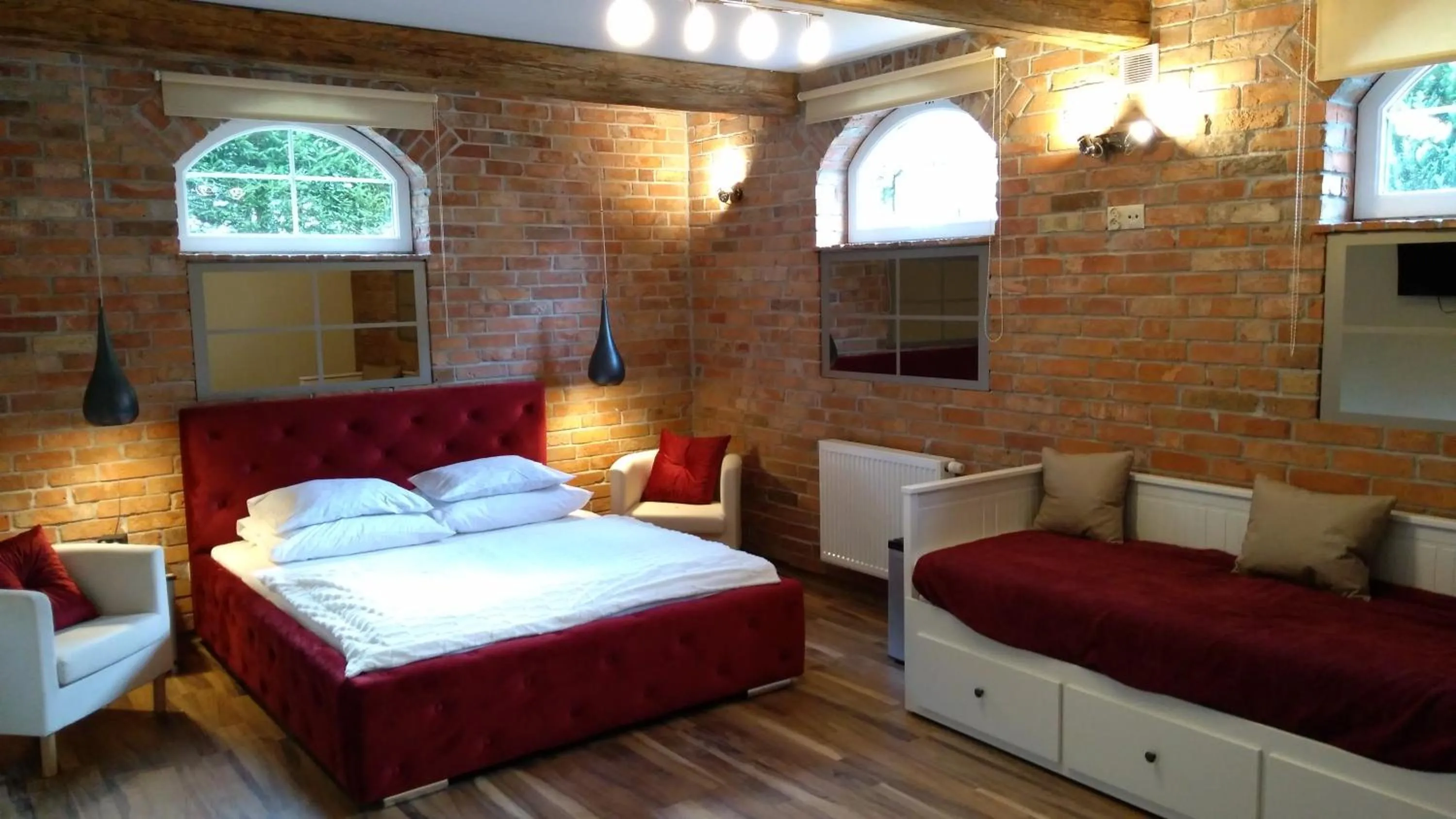 Photo of the whole room, Bed in Willa Vinci Rozewie